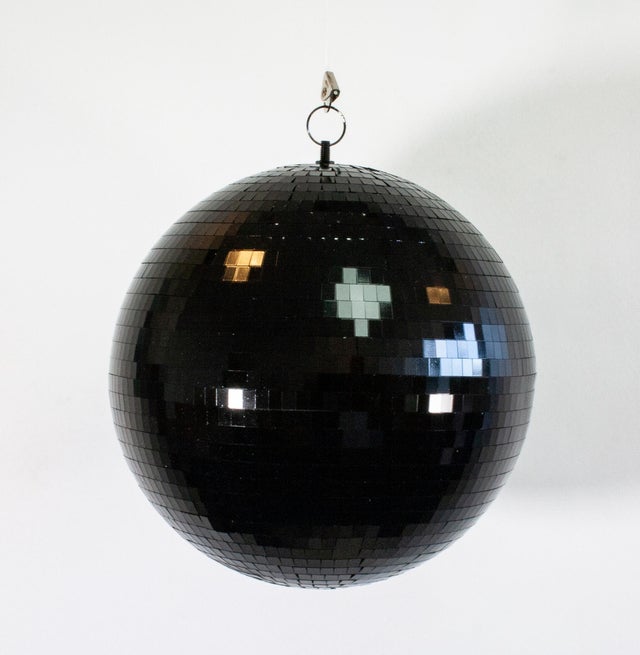 Boule à facettes Disco, noir H.30 x l.30 cm
