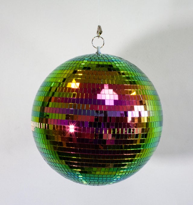 Boule à facettes Disco multicouleur H.30 x l.30 cm