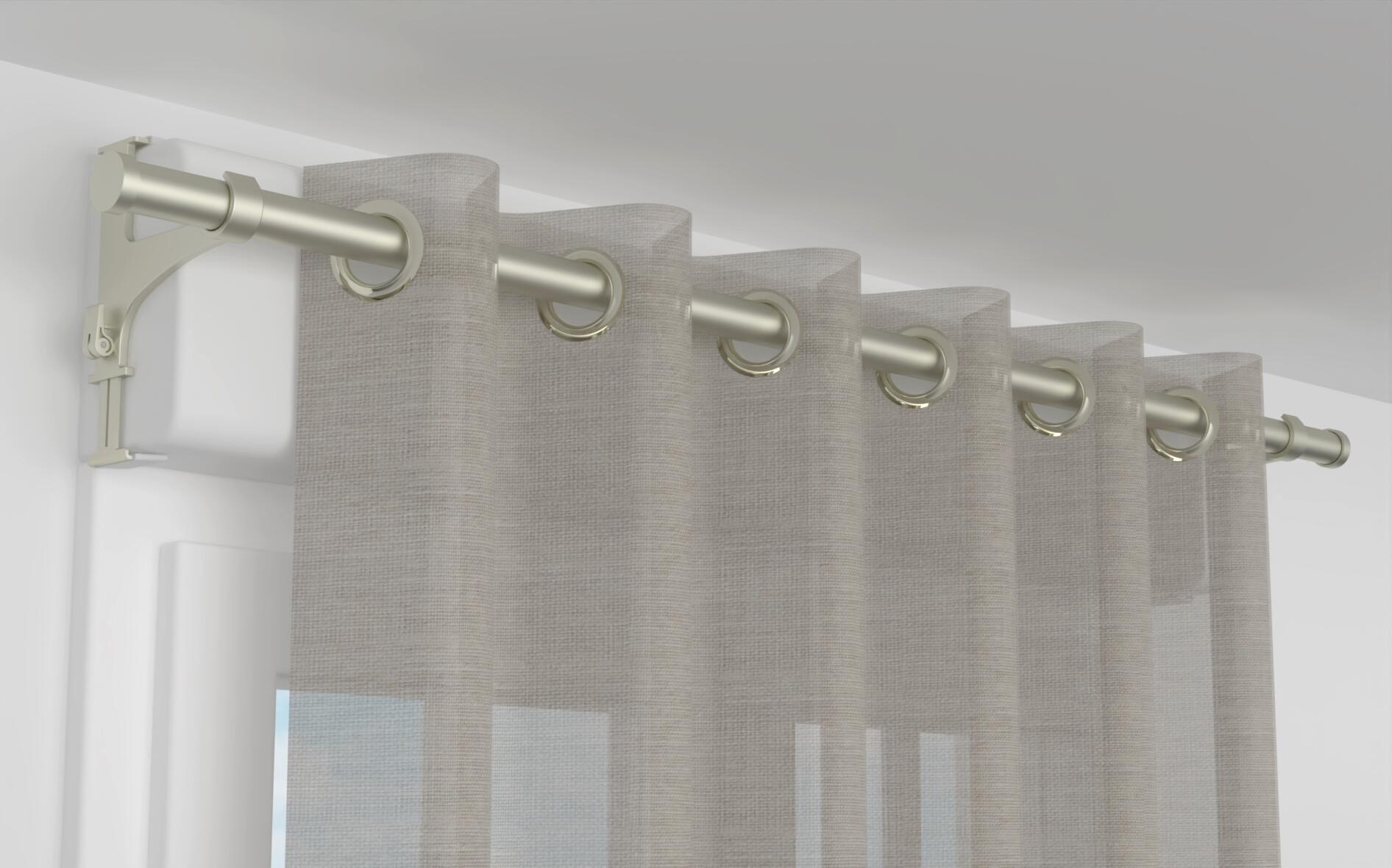 Tringle à rideau et support sans percage Leroy Merlin