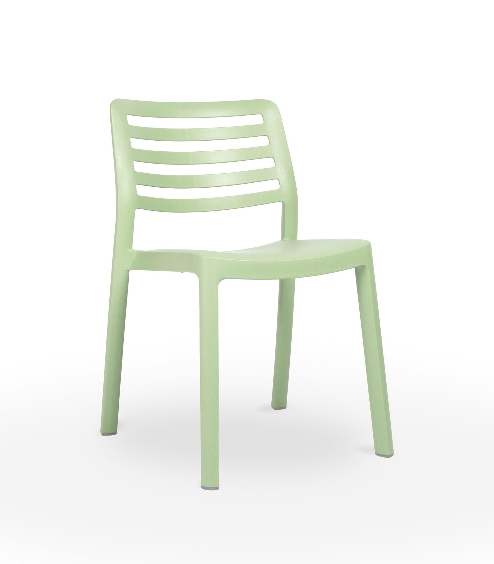Silla de jardín de polipropileno reciclado wind verde