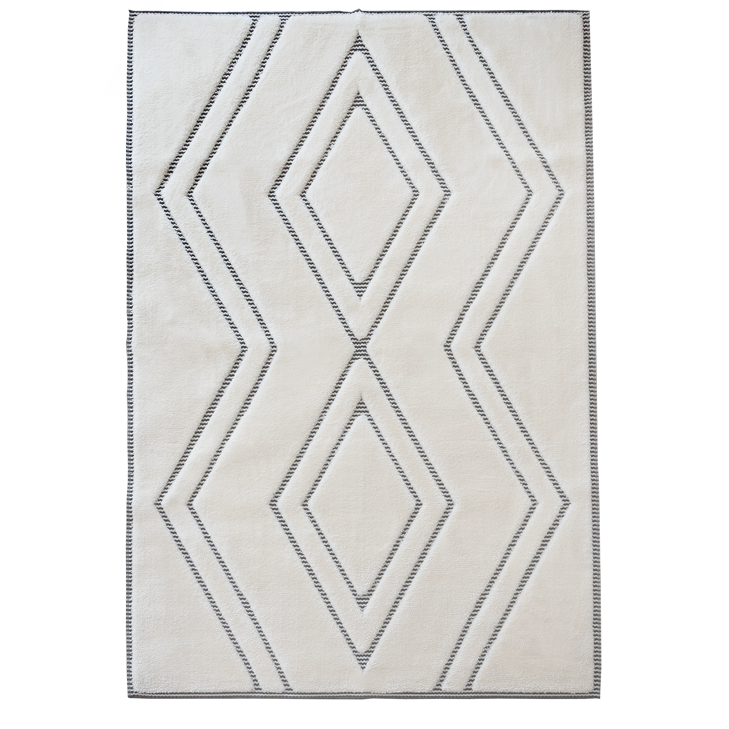 Dywan Bergamo 3D geometric beżowy 120 x 160 cm