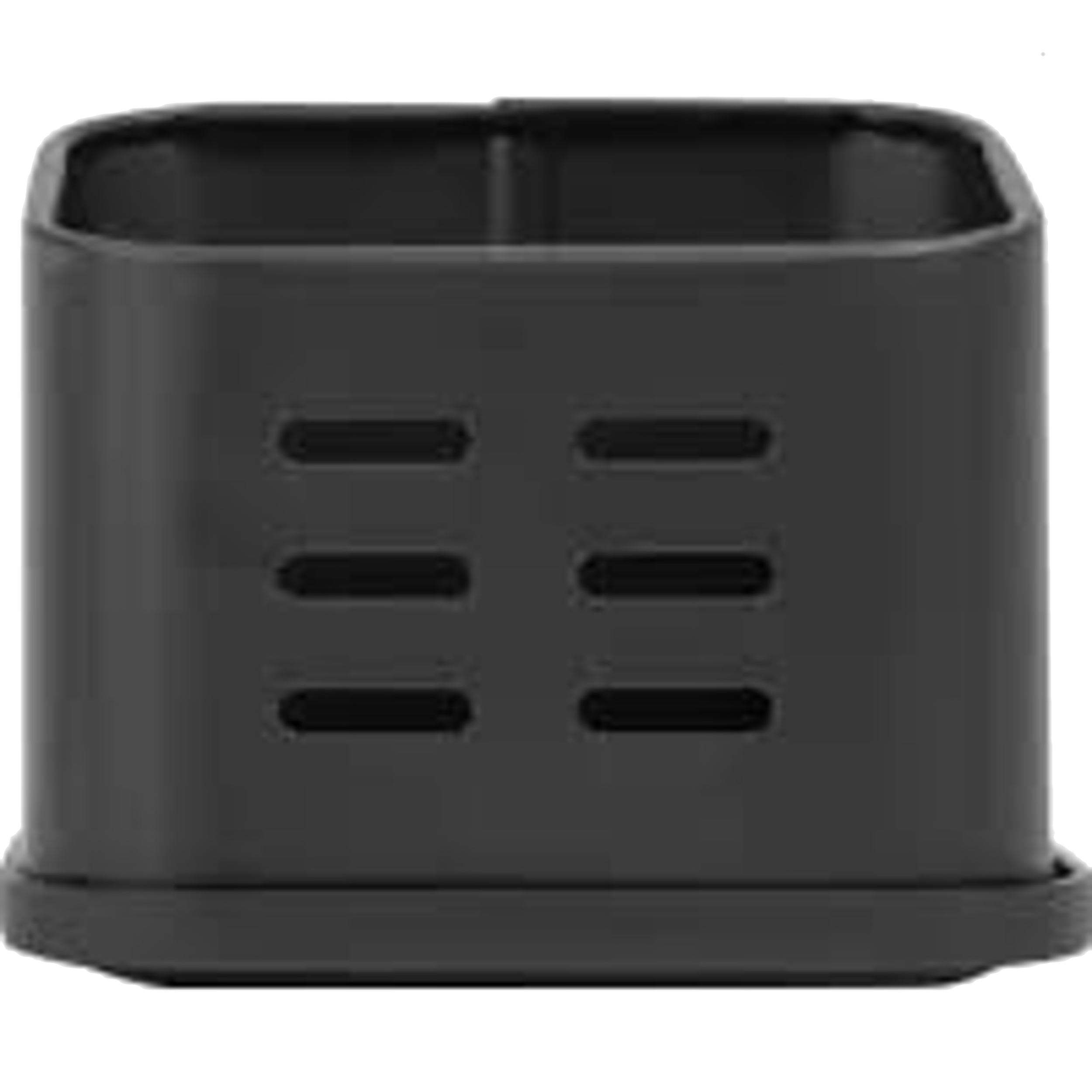 Porta esponjas con bandeja de metal negro - 3