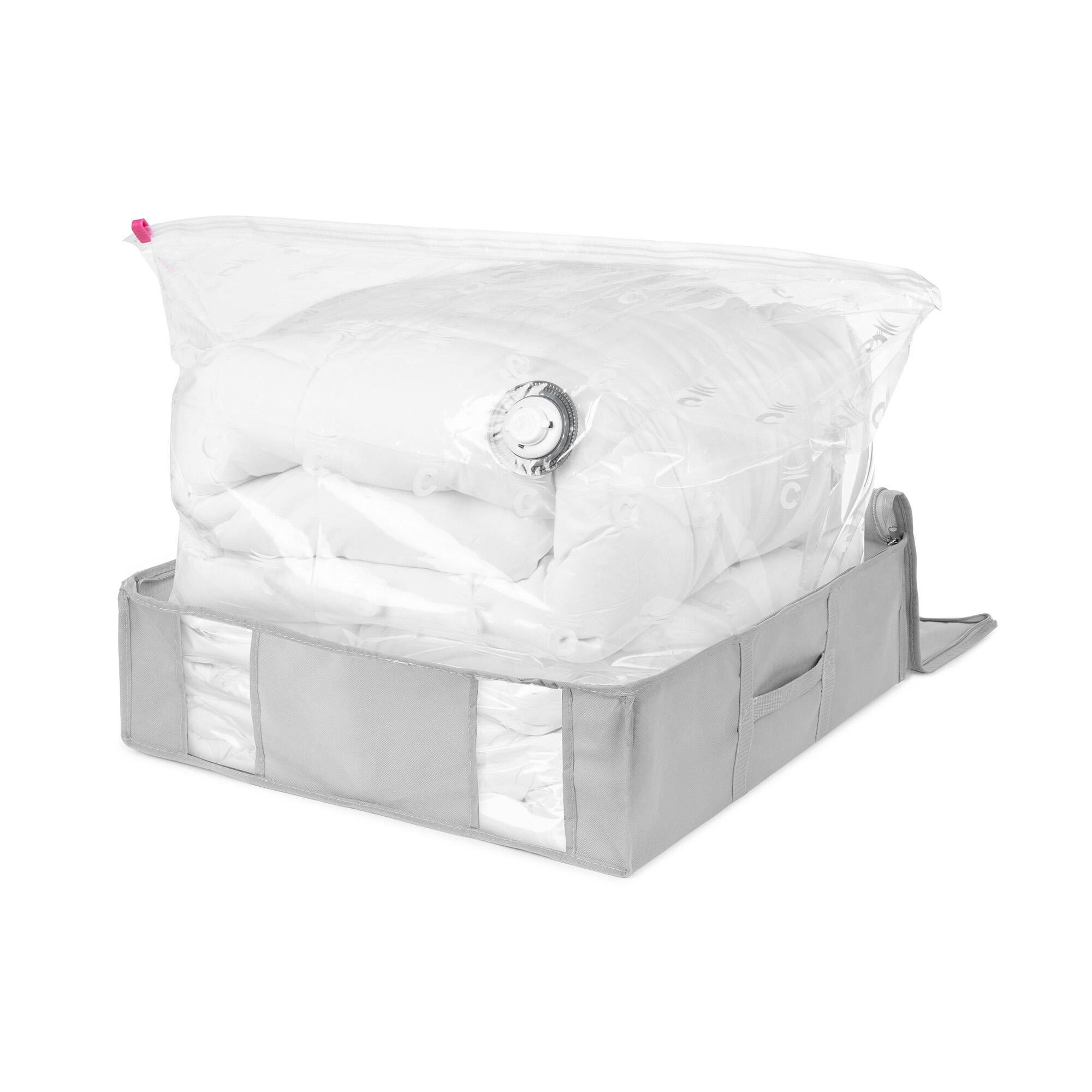 Housse de rangement sous vide Granit gris clair l56xP56xH16,5cm Compactor - 4