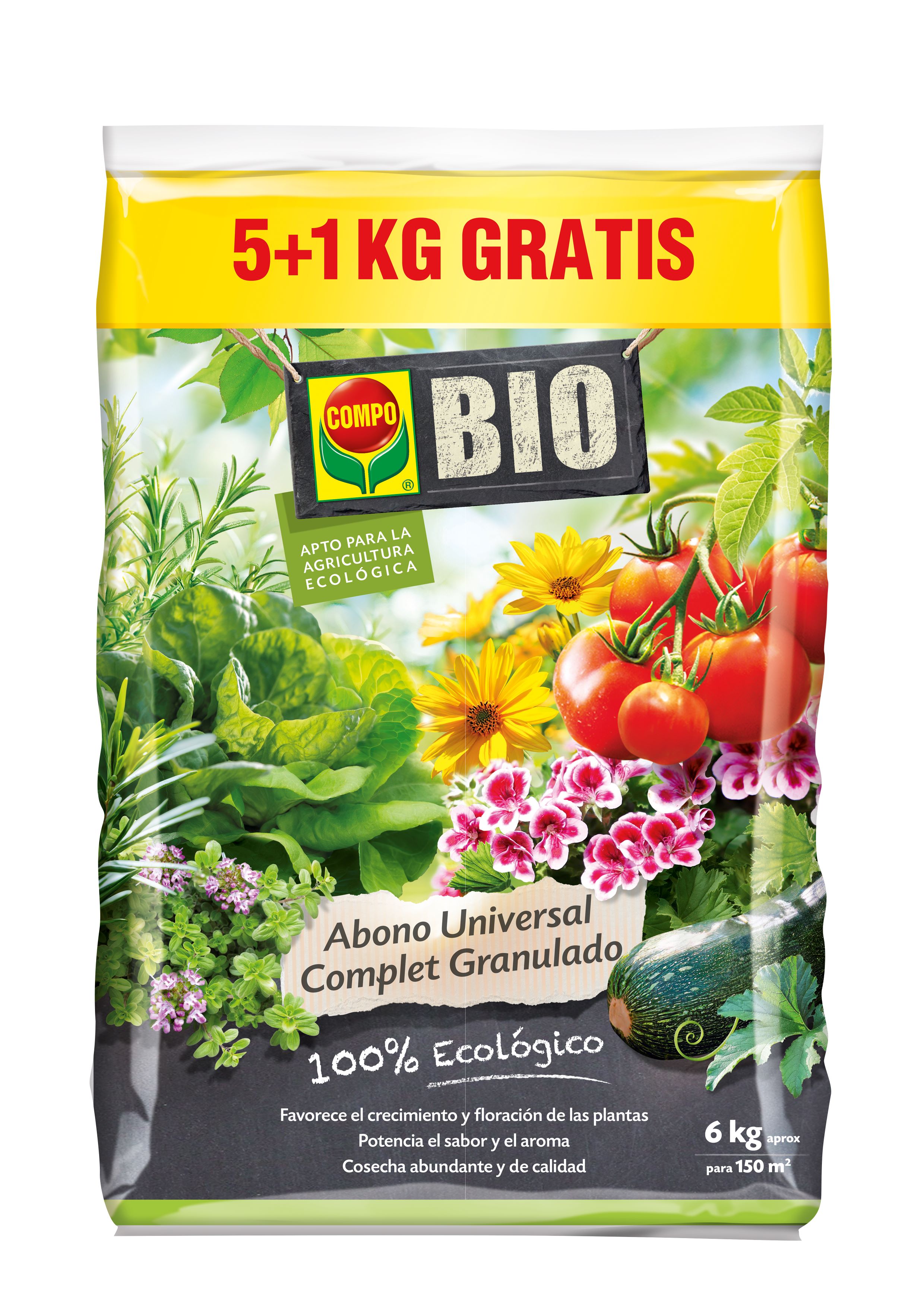 Abono granulado 5+1 kg compo