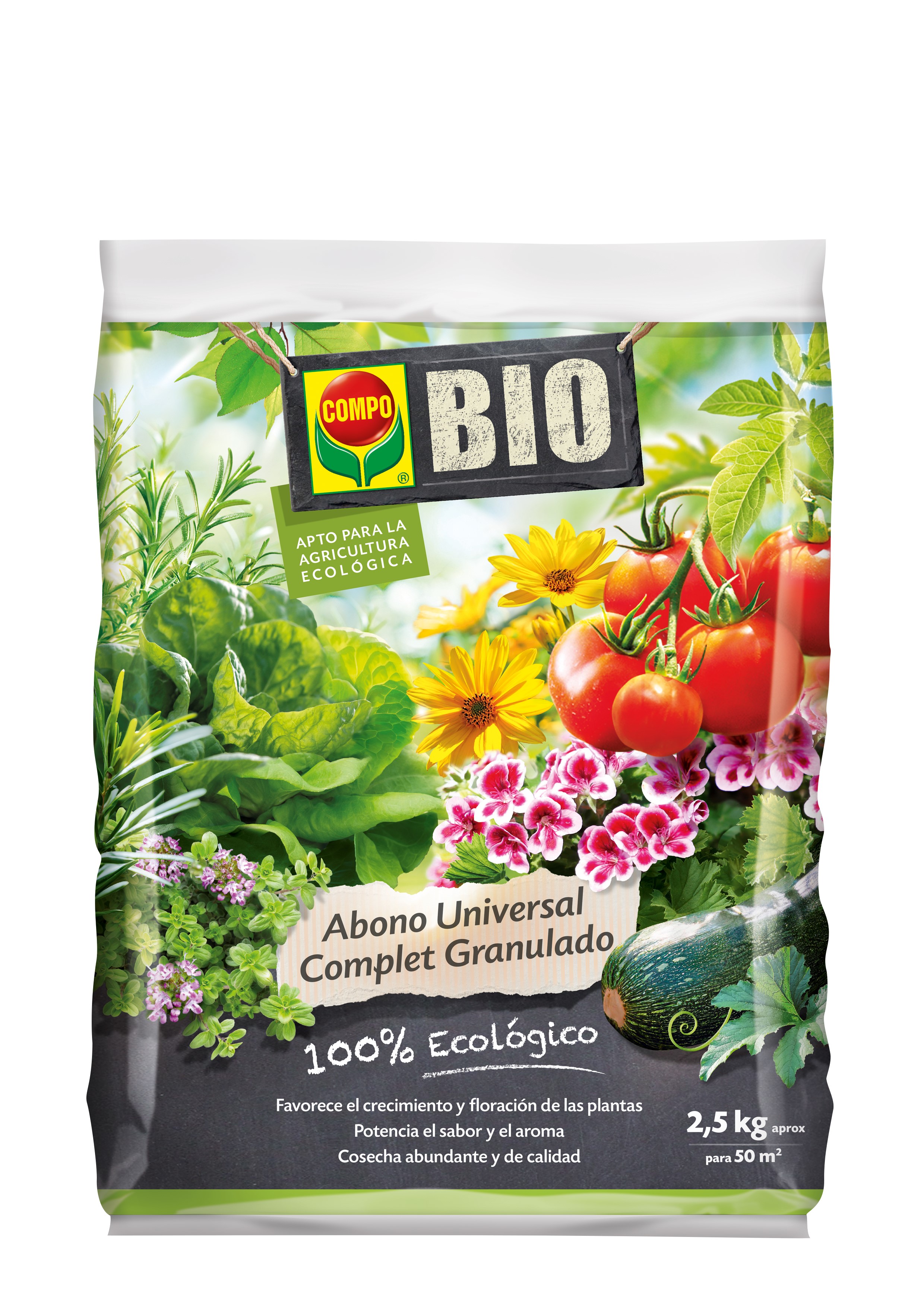 Abono granulado compo bio 2.5 kg