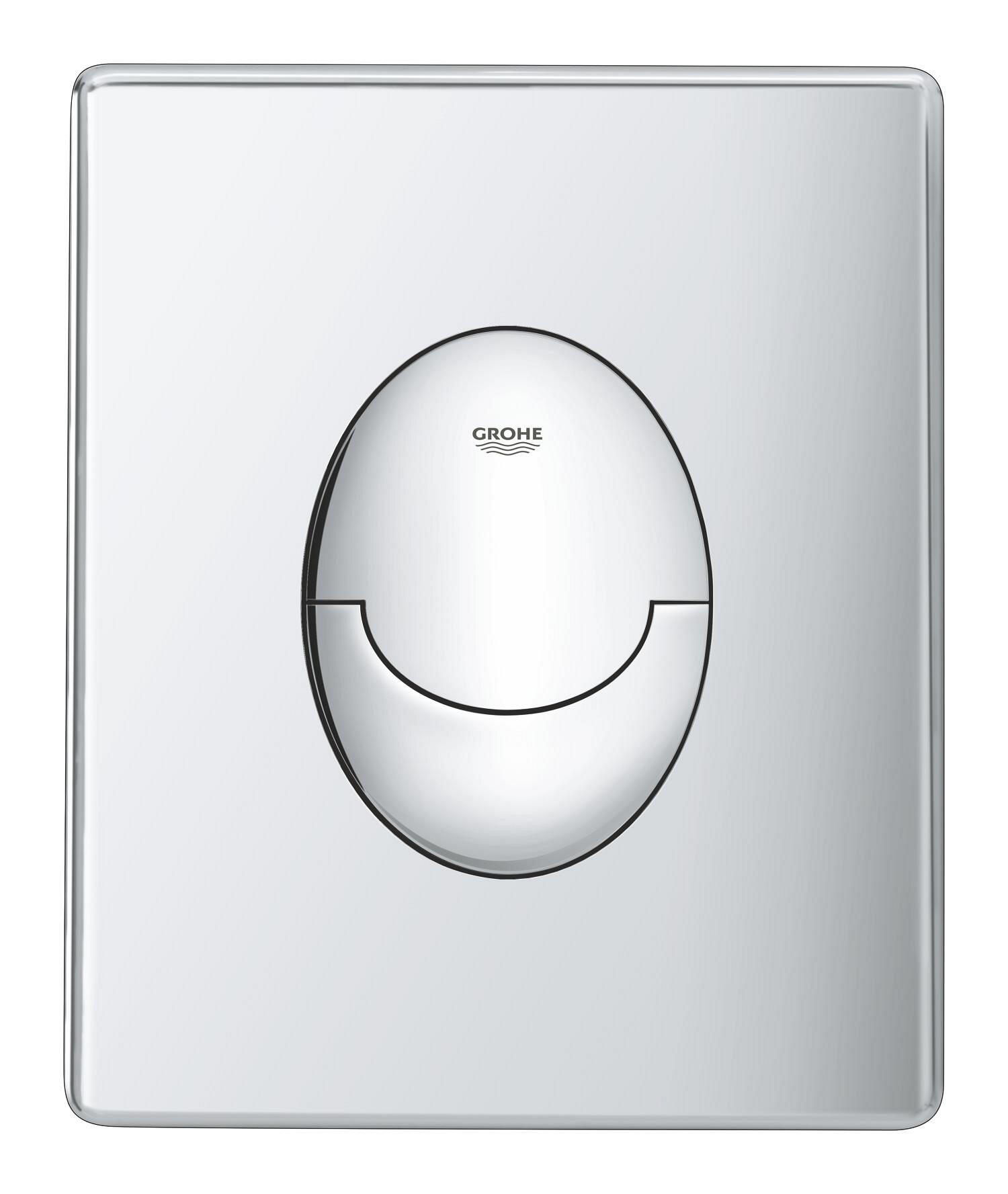 Pulsador grohe start cromado brillante para cisterna wc suspendido