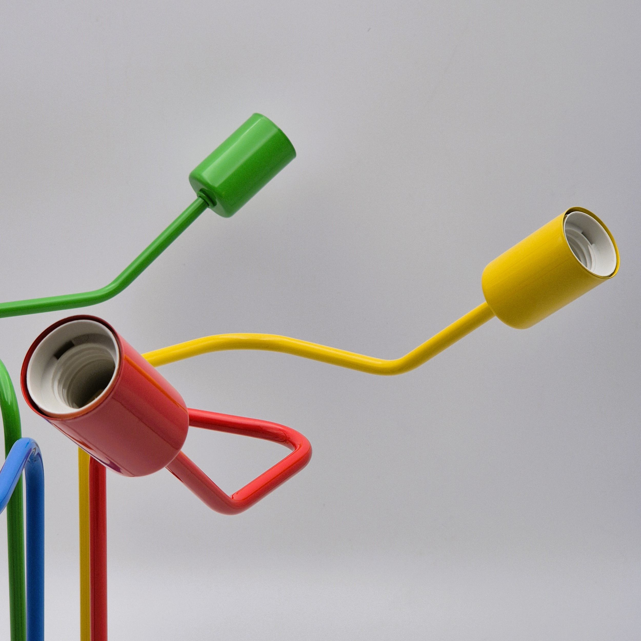 Lampa wisząca Domino multikolor 5 x E27 Lamkur - 10