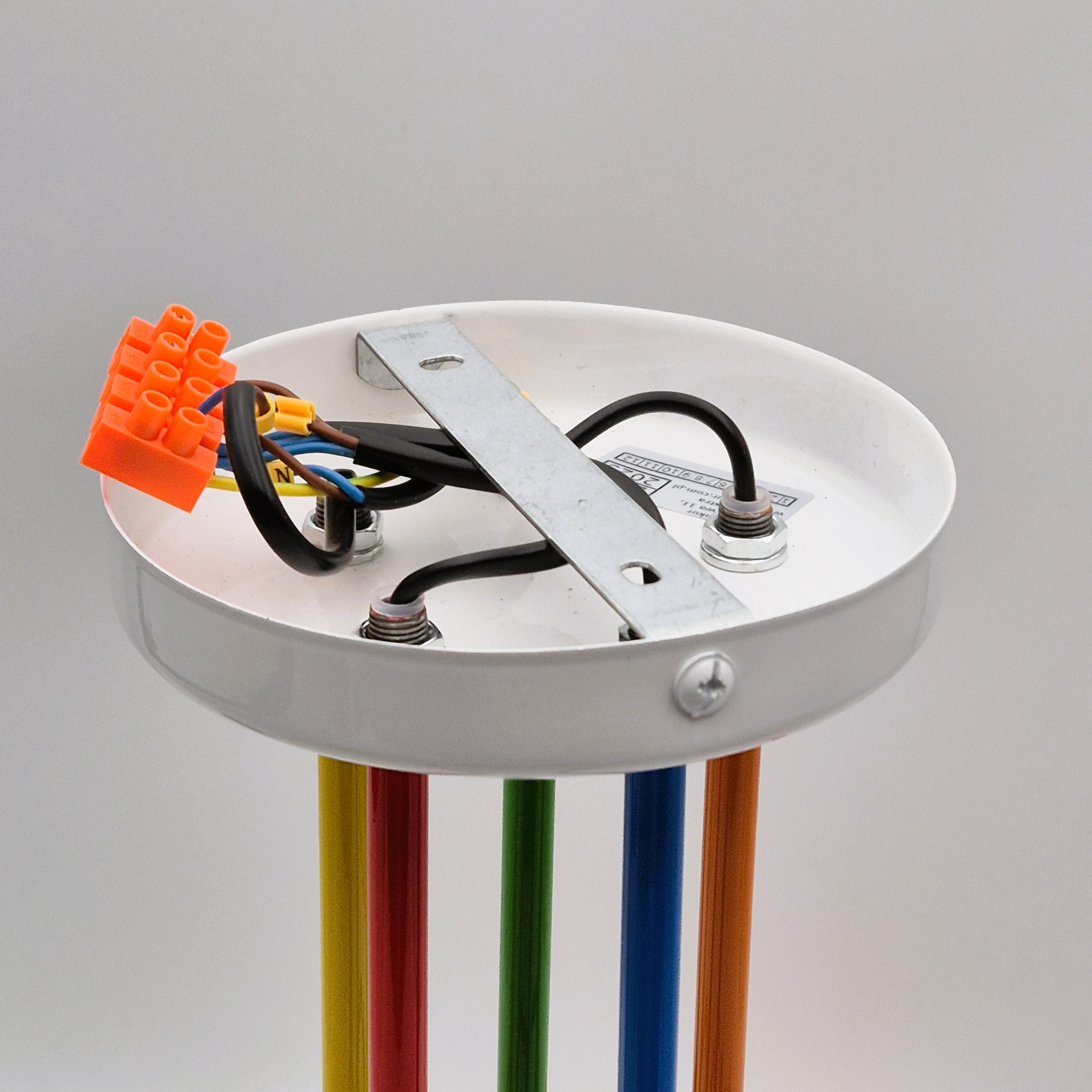 Lampa wisząca Domino multikolor 5 x E27 Lamkur - 9