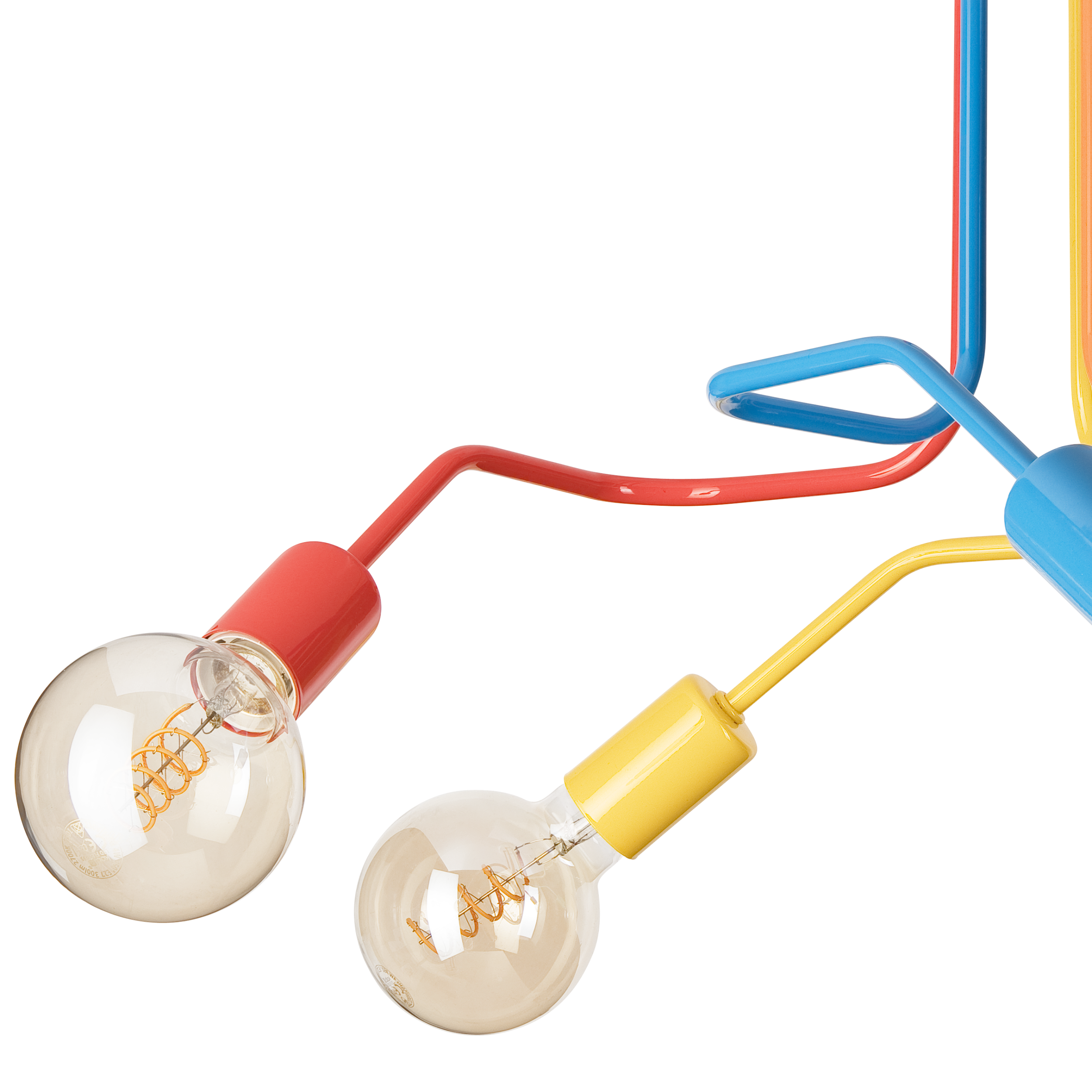 Lampa wisząca Domino multikolor 5 x E27 Lamkur - 7