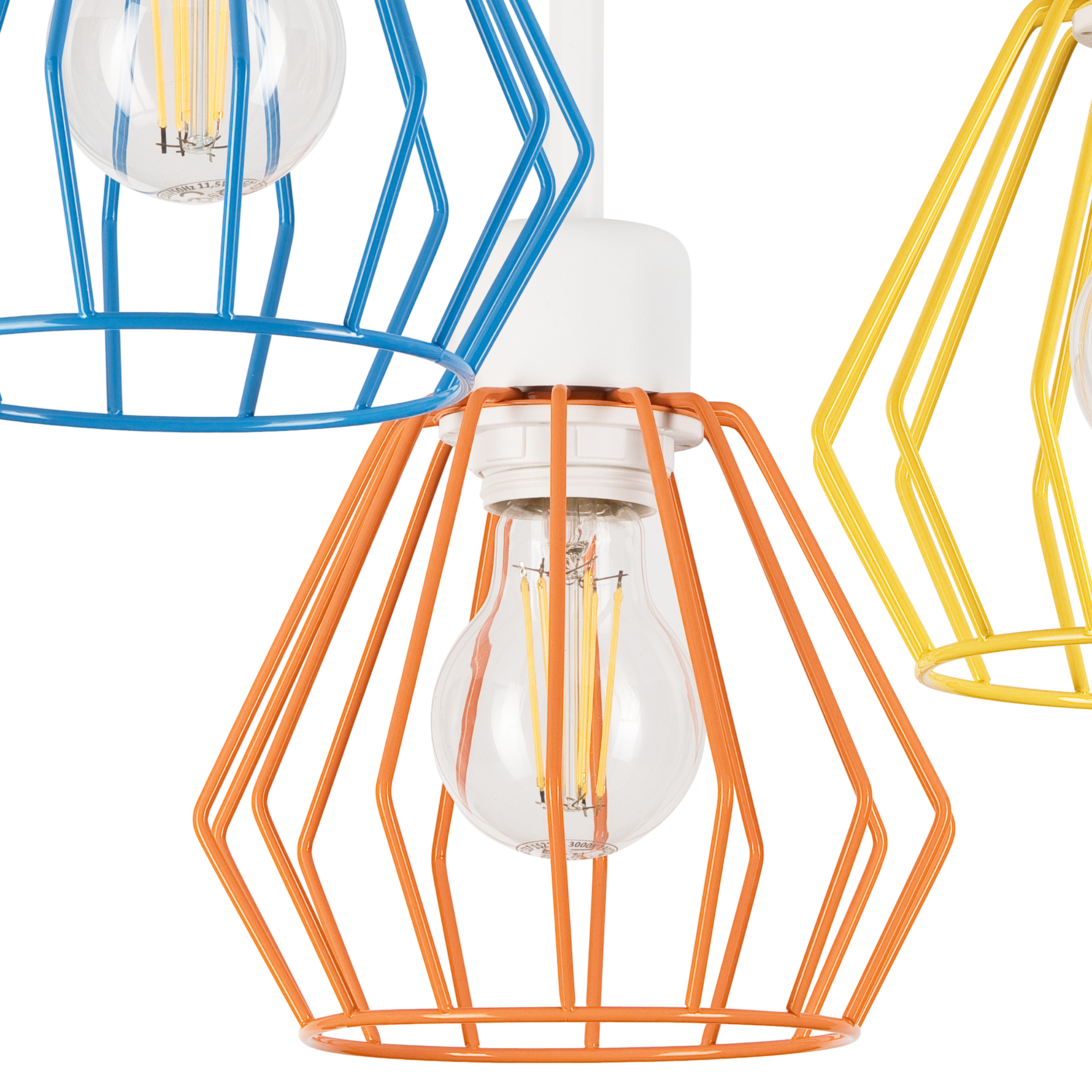 Lampa sufitowa Audrey multikolor 3 x E27 Lamkur - 7