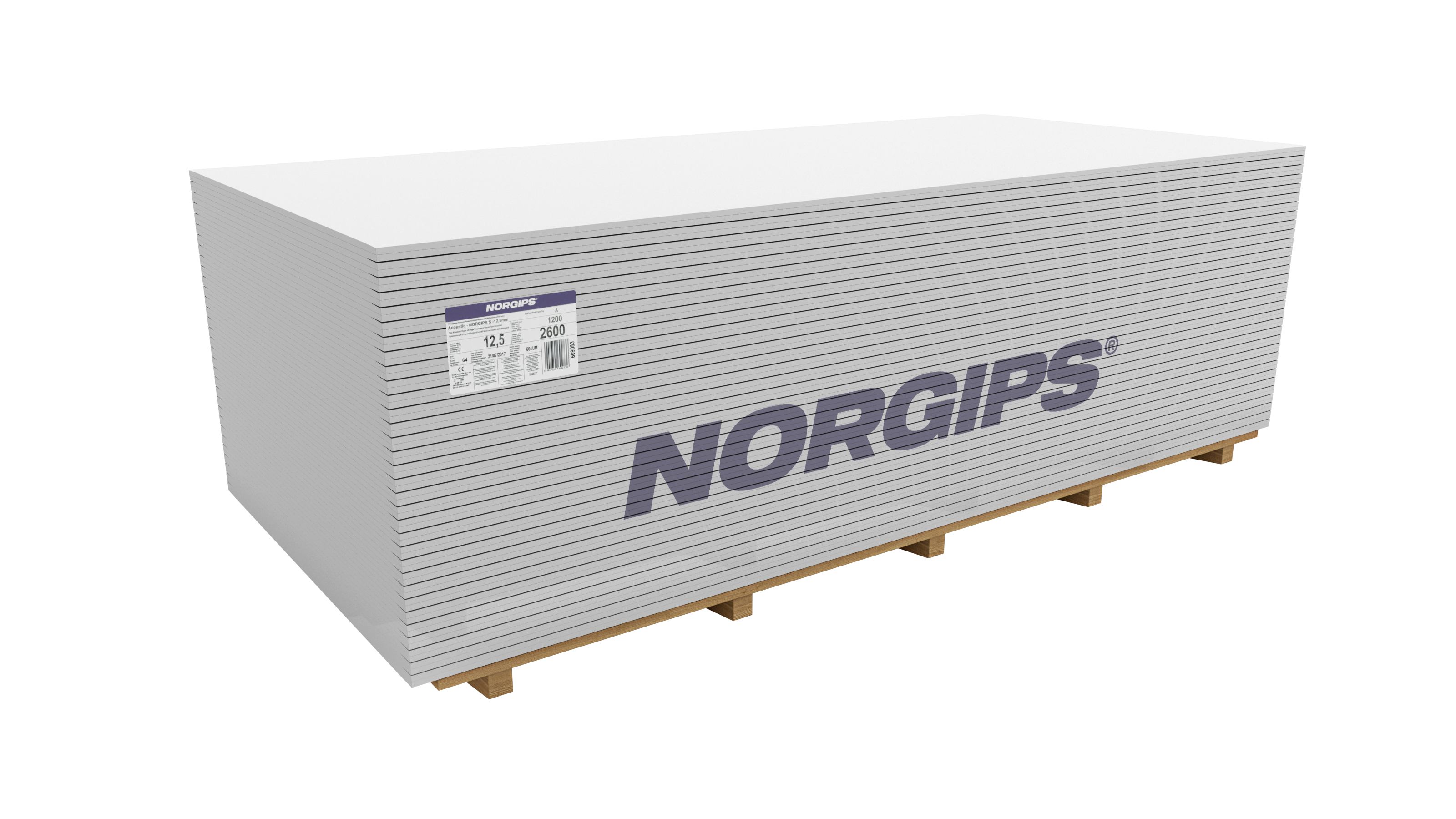 Płyta gipsowa Acoustic TYP A 2600 x 1200 x 12.5 mm Norgips - 4