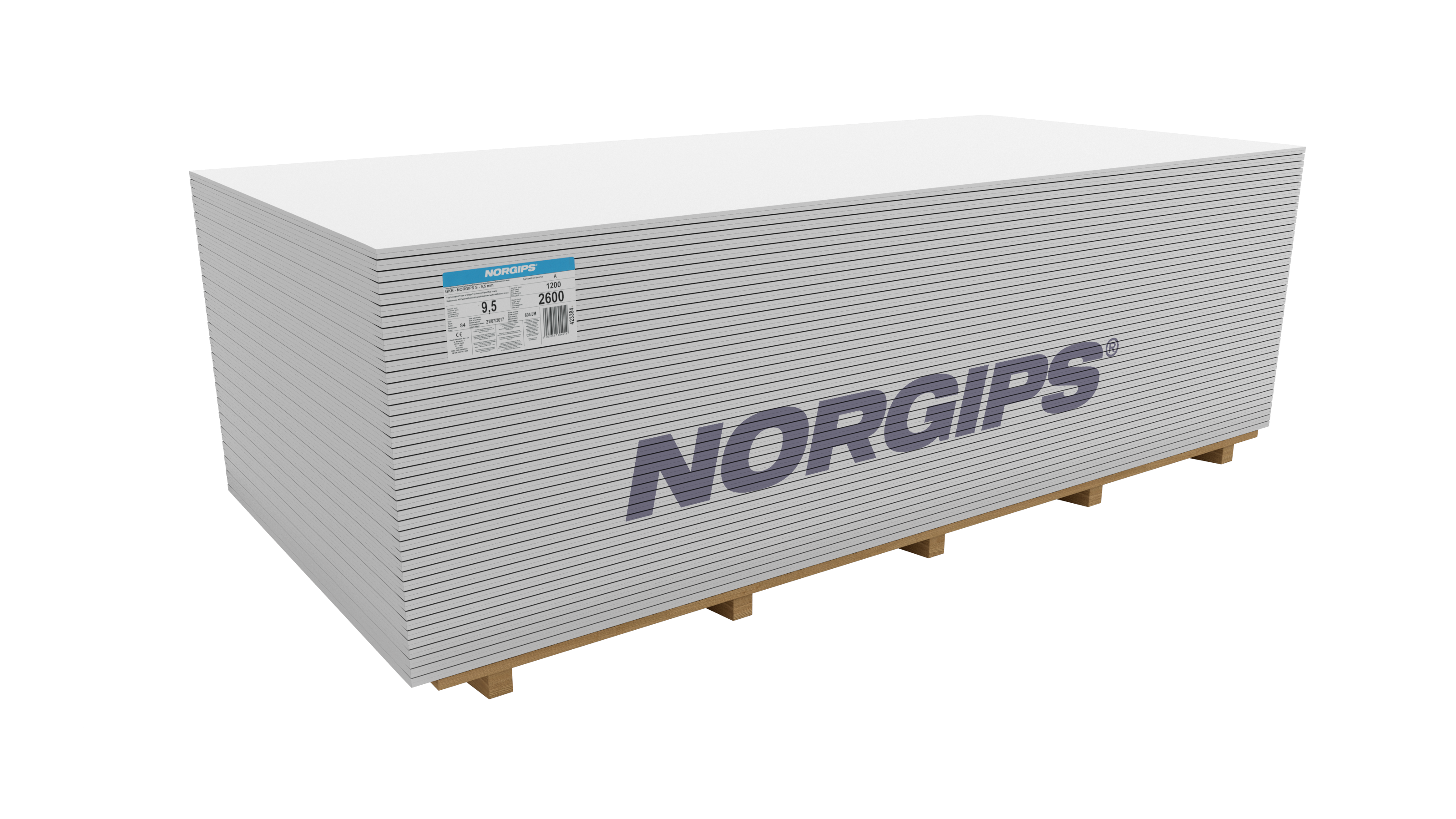 Płyta gipsowa GKB TYP A 2600 x 1200 x 9.5 mm Norgips - 3