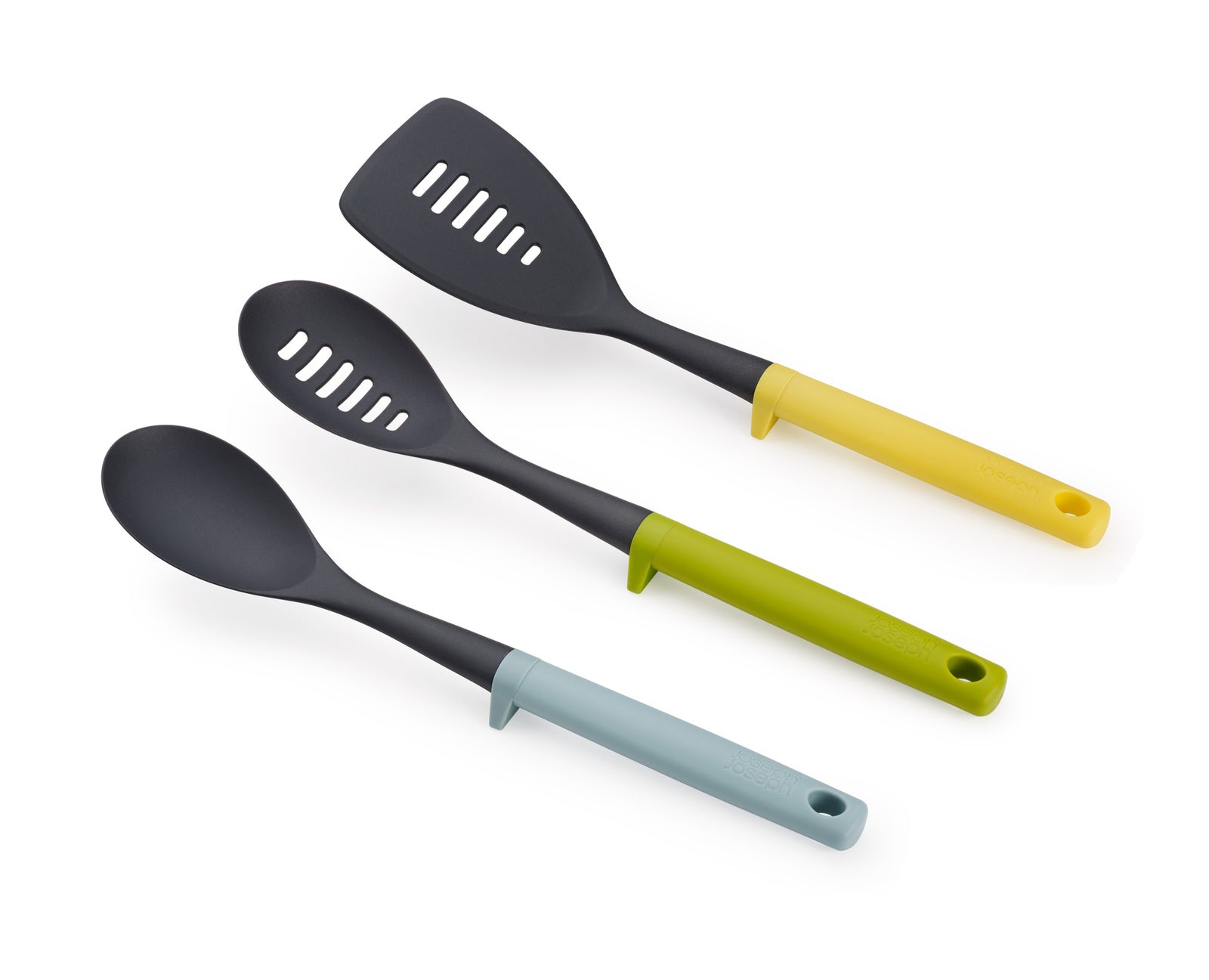 Juego de 3 utensilios con reposador duo joseph & joseph multicolor