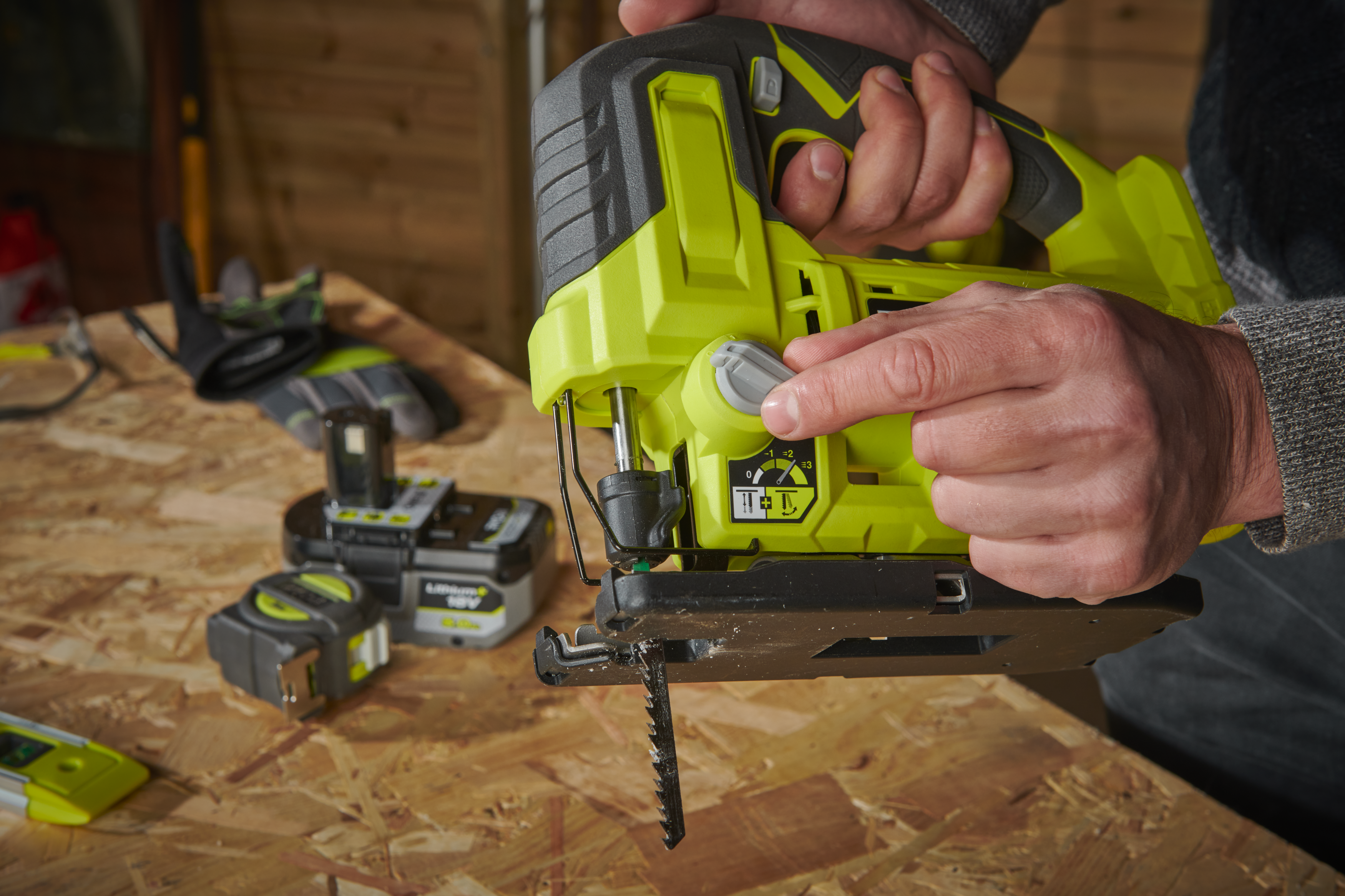 Wyrzynarka akumulatorowa Ryobi One+ Ryobi RJS18-0 18V - 4