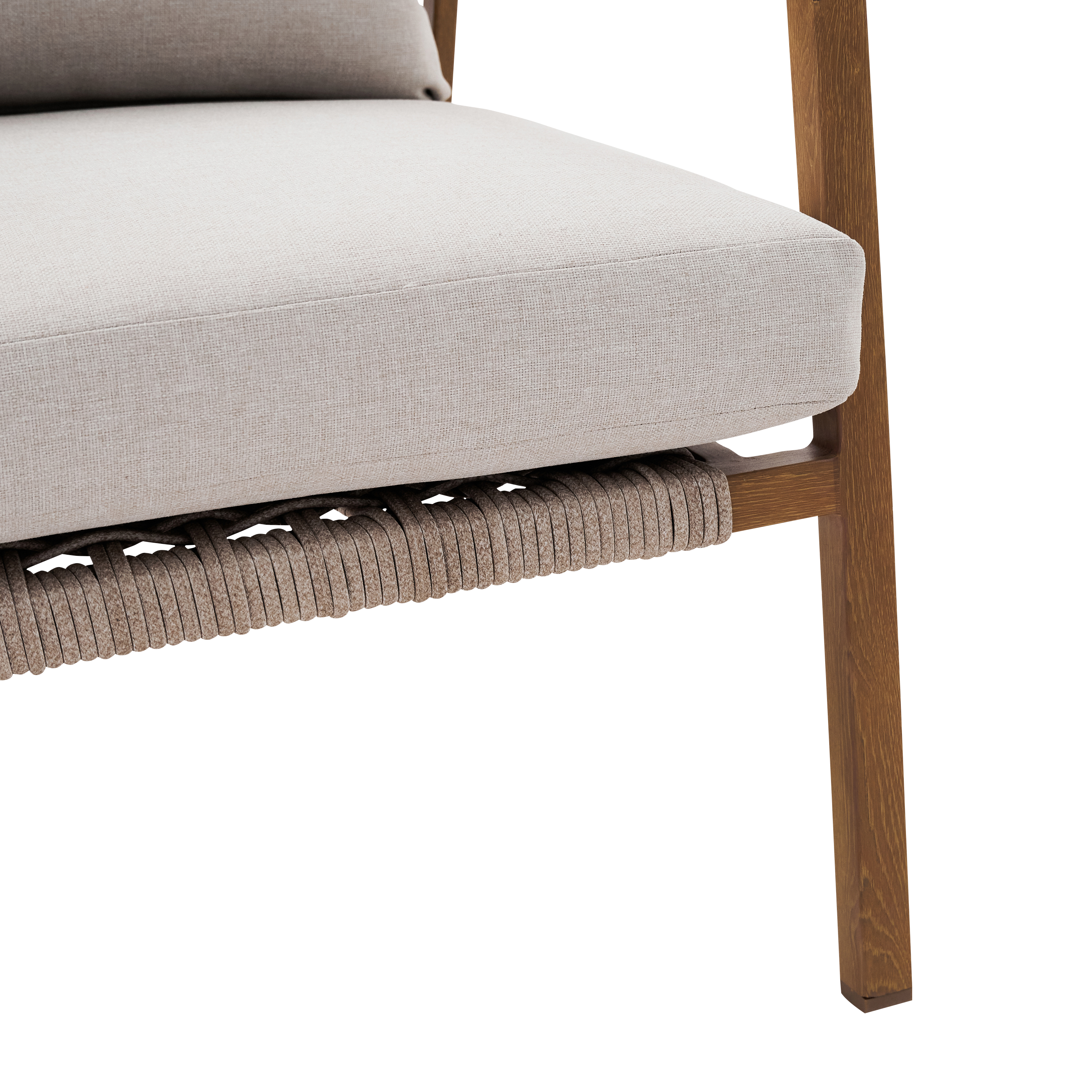 Salotto da giardino Gaia NATERIAL in n/a beige con cuscini in olefina beige per 4 persone - 20