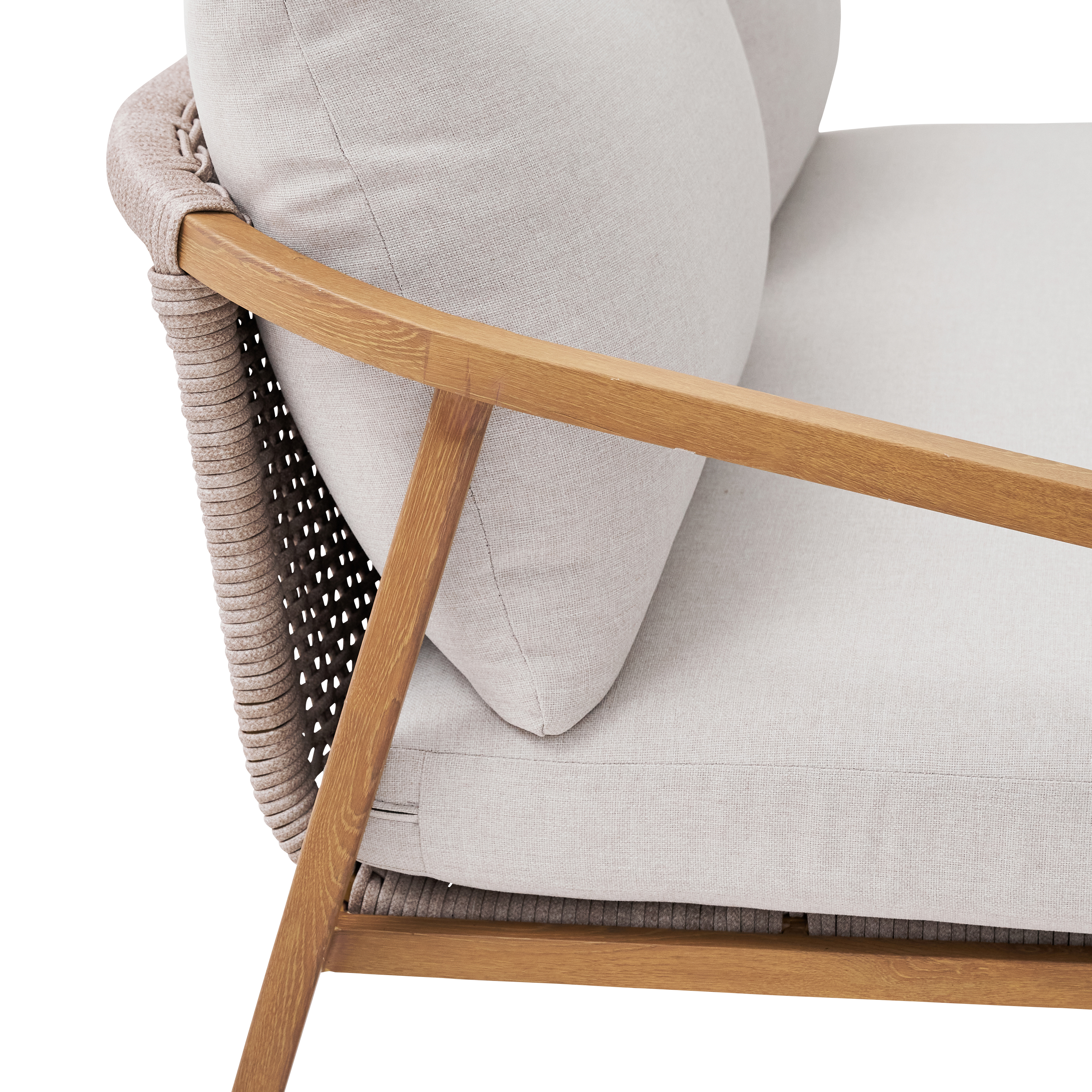 Salotto da giardino Gaia NATERIAL in n/a beige con cuscini in olefina beige per 4 persone - 22