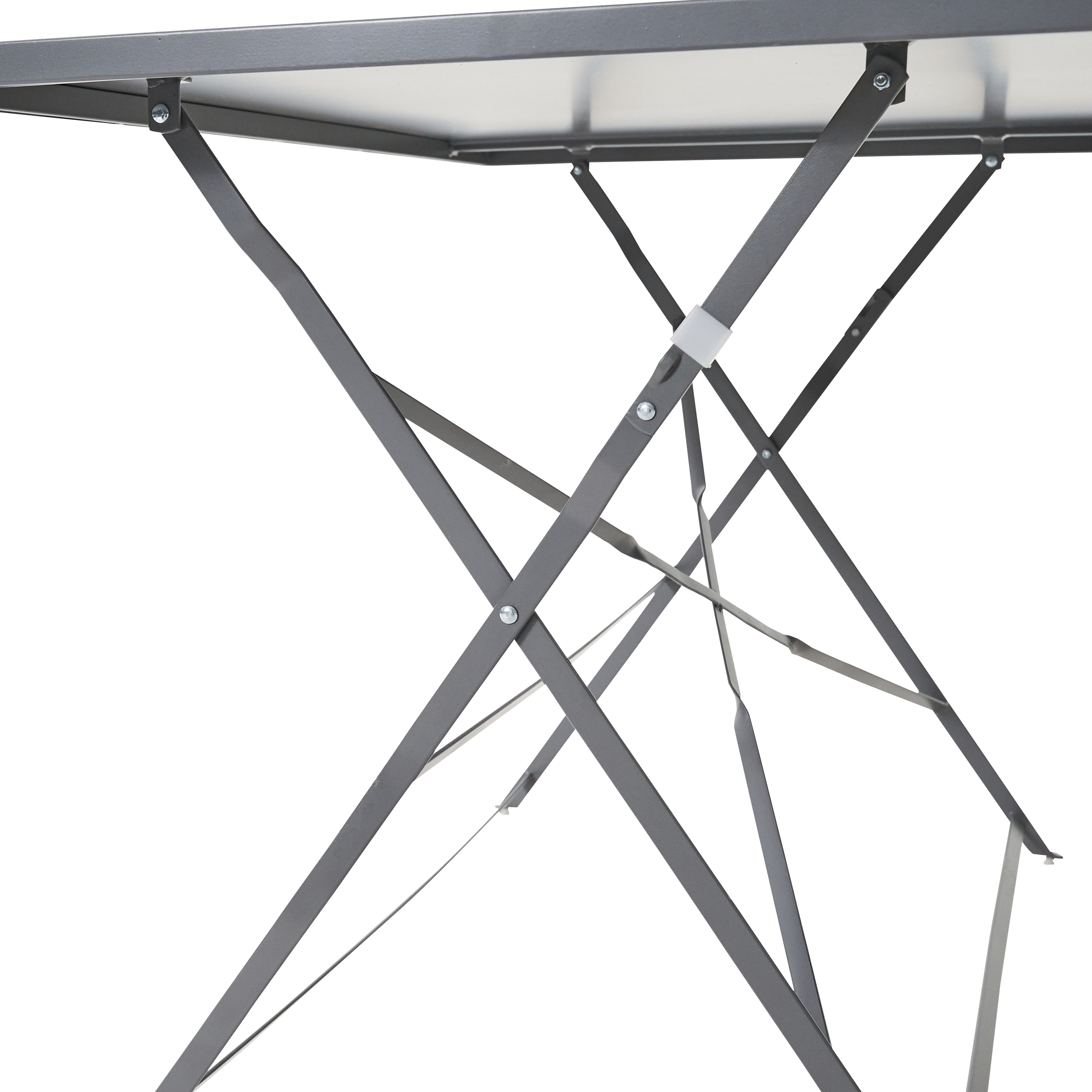 Mesa de refeição dobrável em aço 110x70 cm antracite Naterial Flora - 8