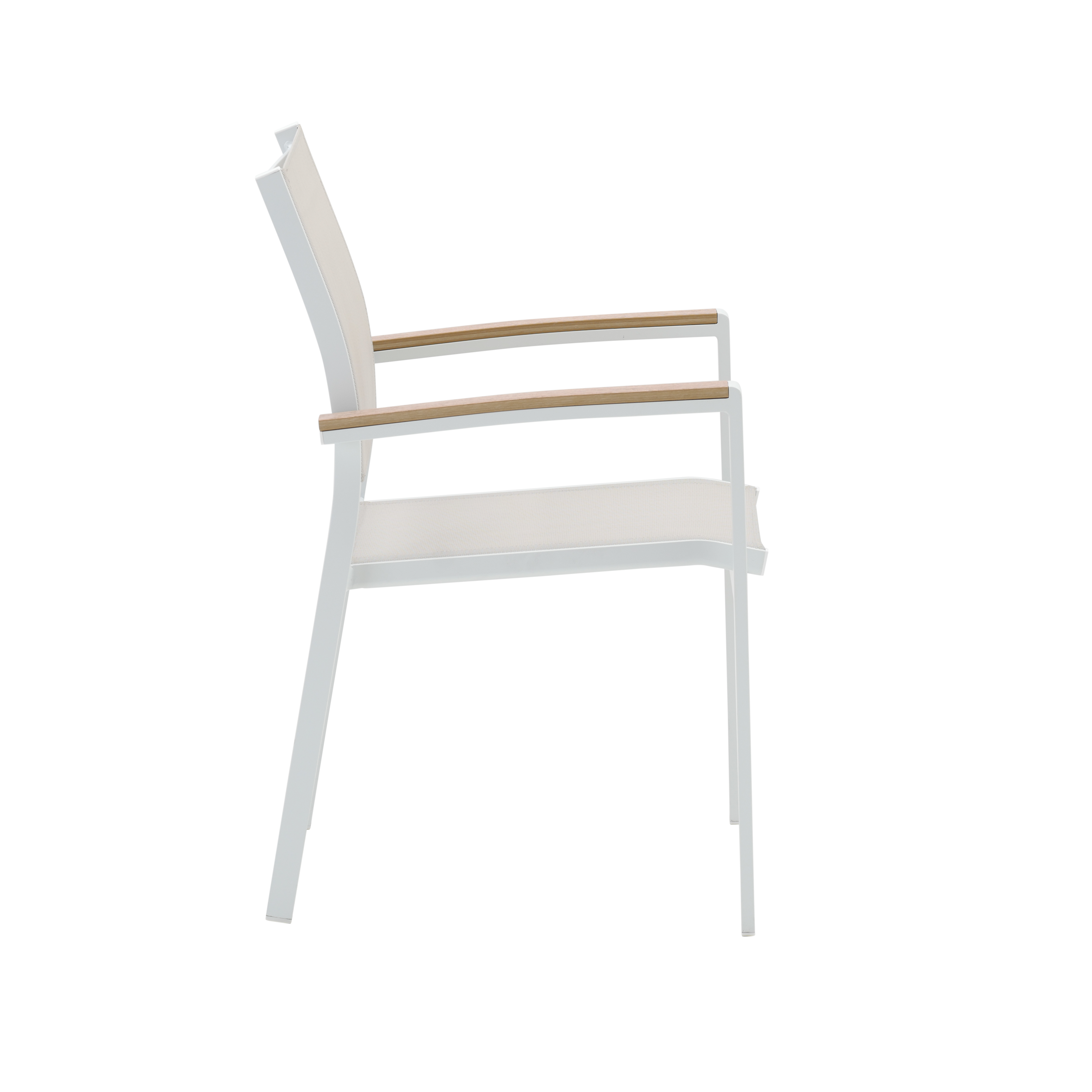 Sillón de jardín sin cojín de aluminio Clara blanco - 2