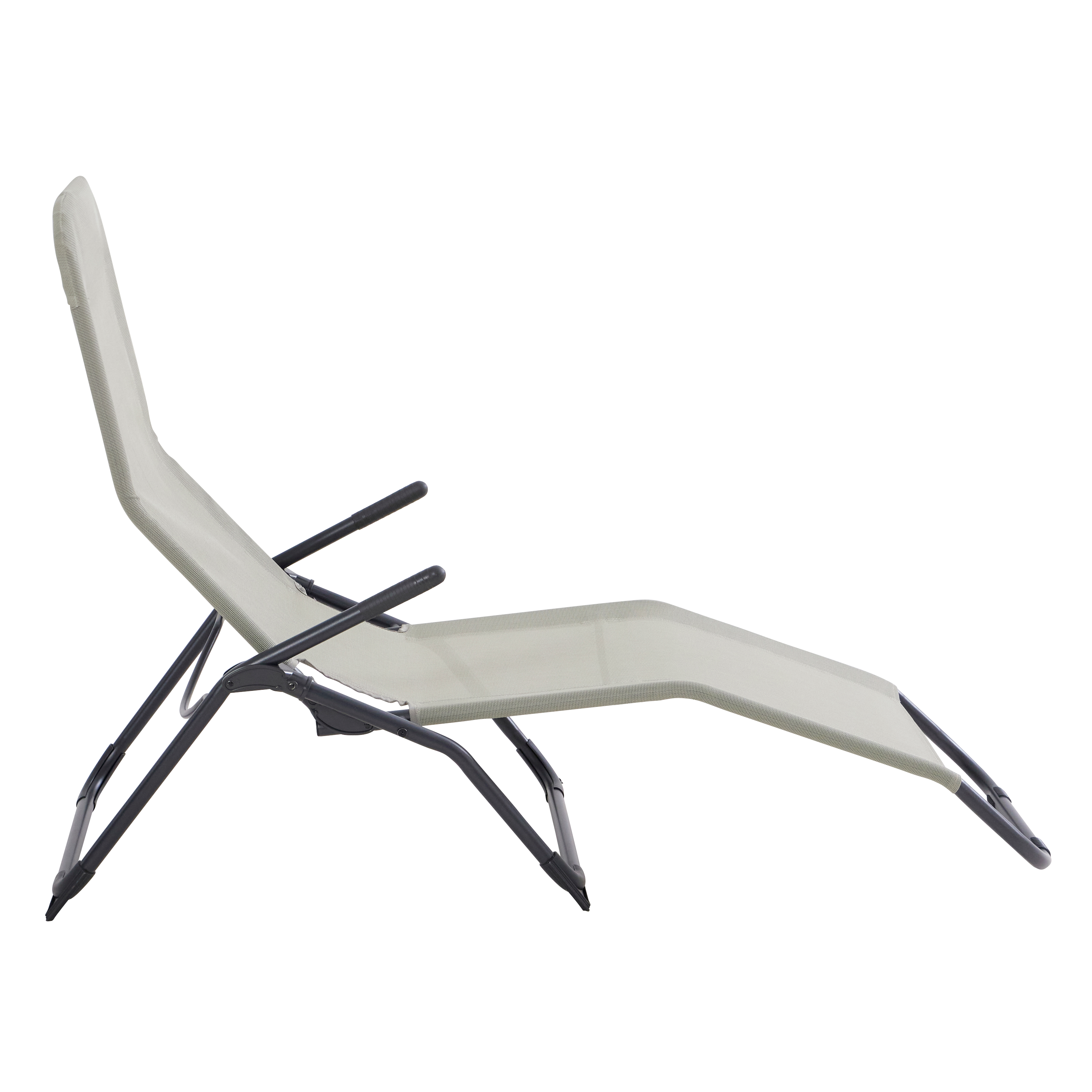 Lettino senza cuscino in acciaio verde e seduta verde - 3