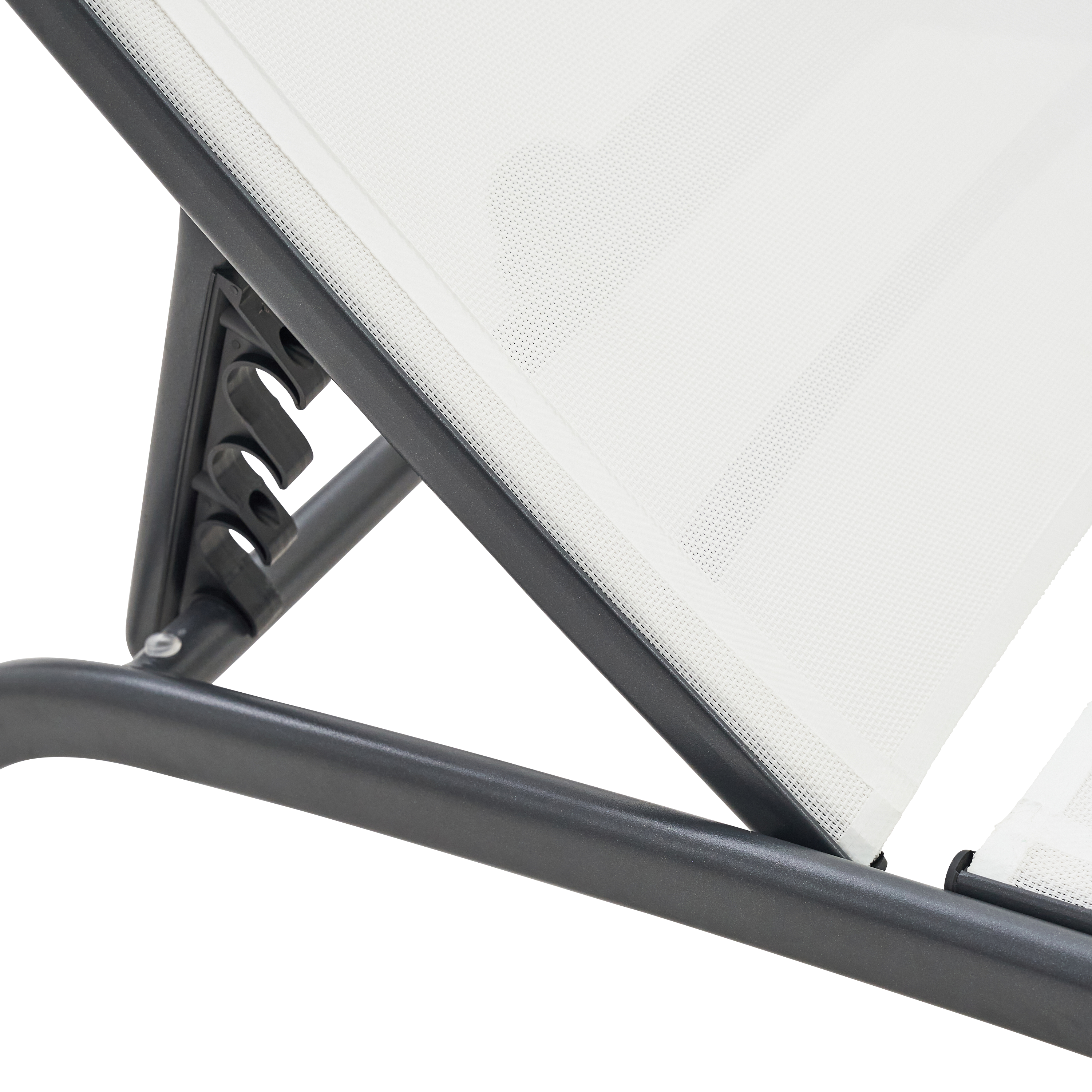 Bain de soleil RIVERA 4 positions blanc - 7