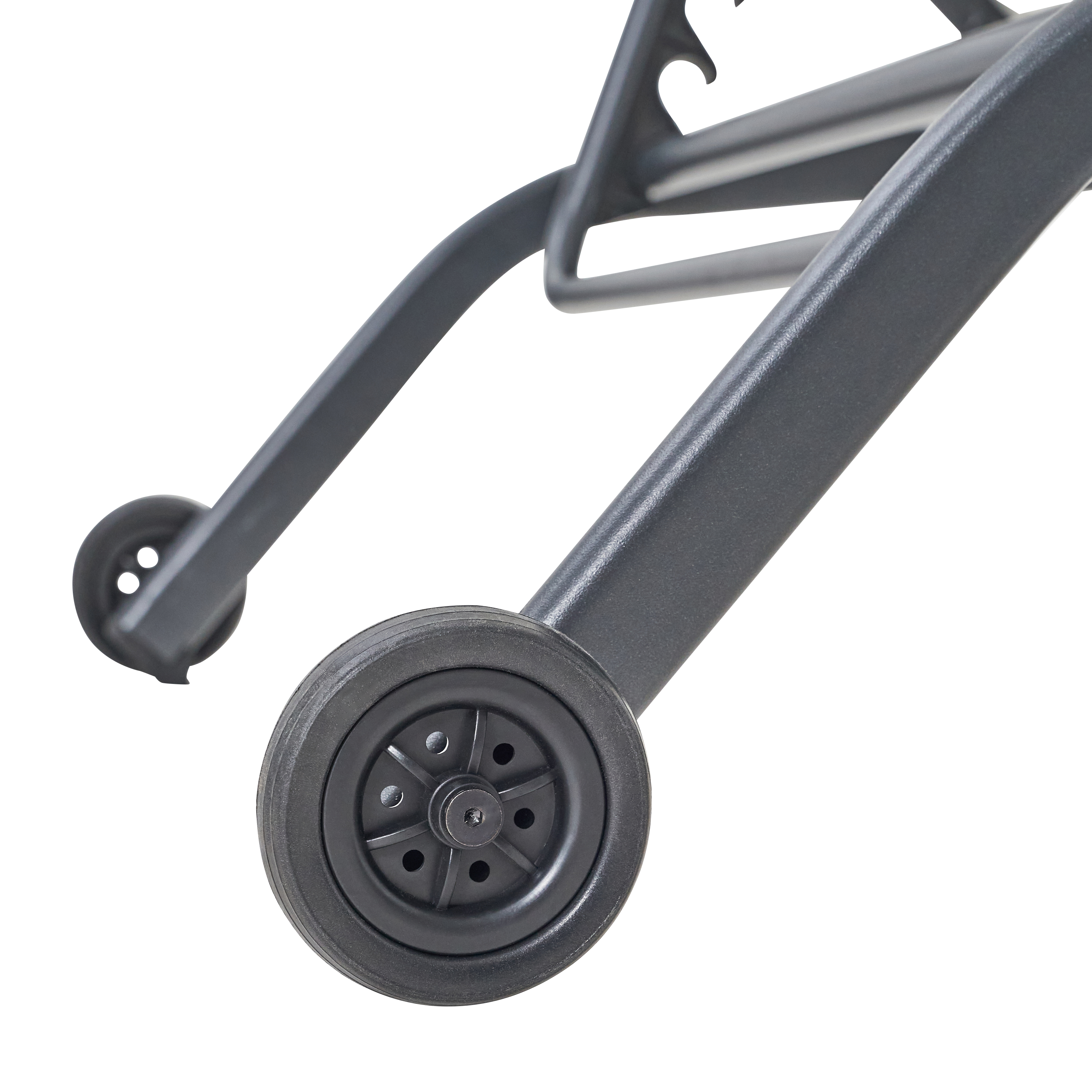 Lettino senza cuscino in acciaio grigio e seduta grigio - 13