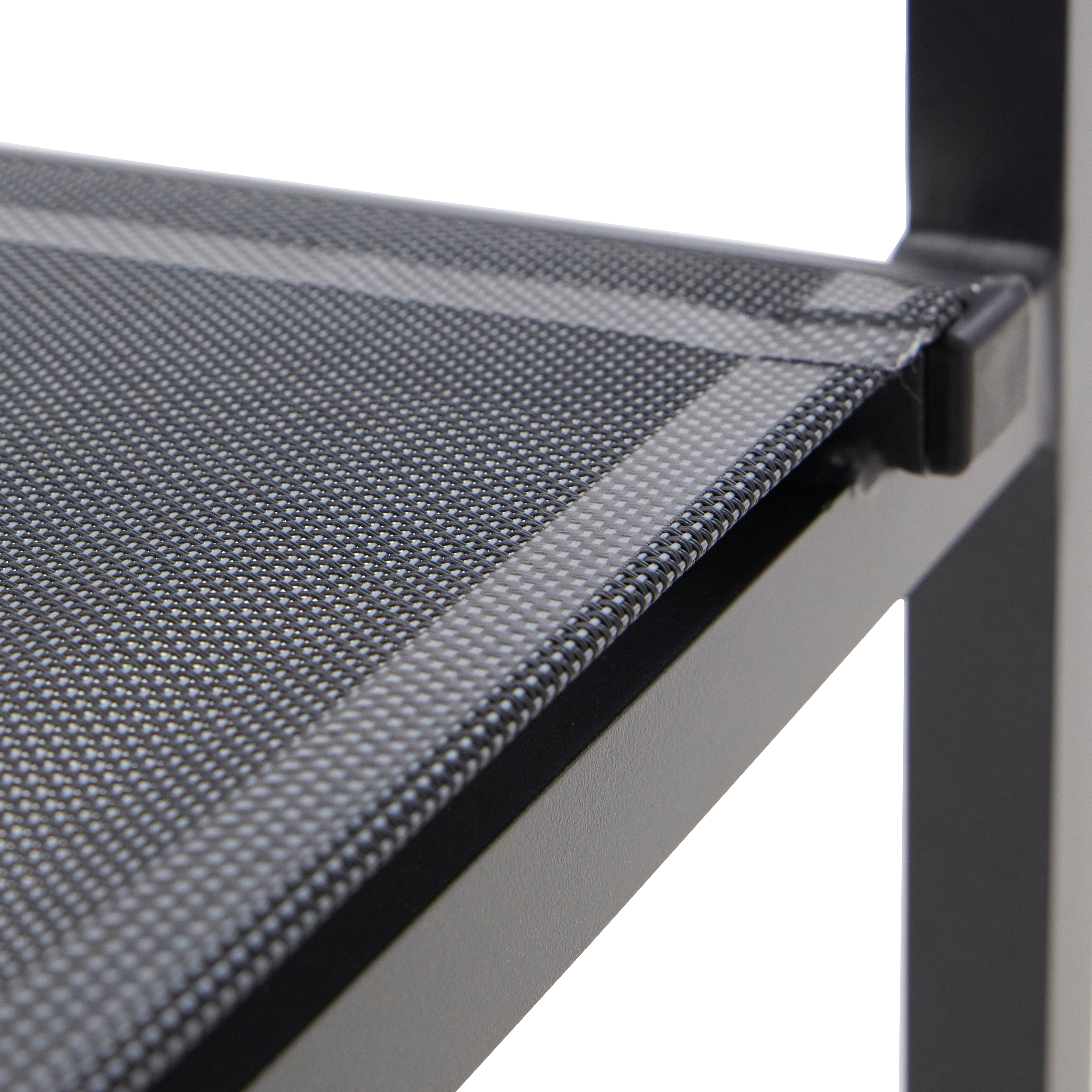 Sedia da giardino in alluminio con braccioli Orion Alpha NATERIAL, seduta in textilene grigio - 11