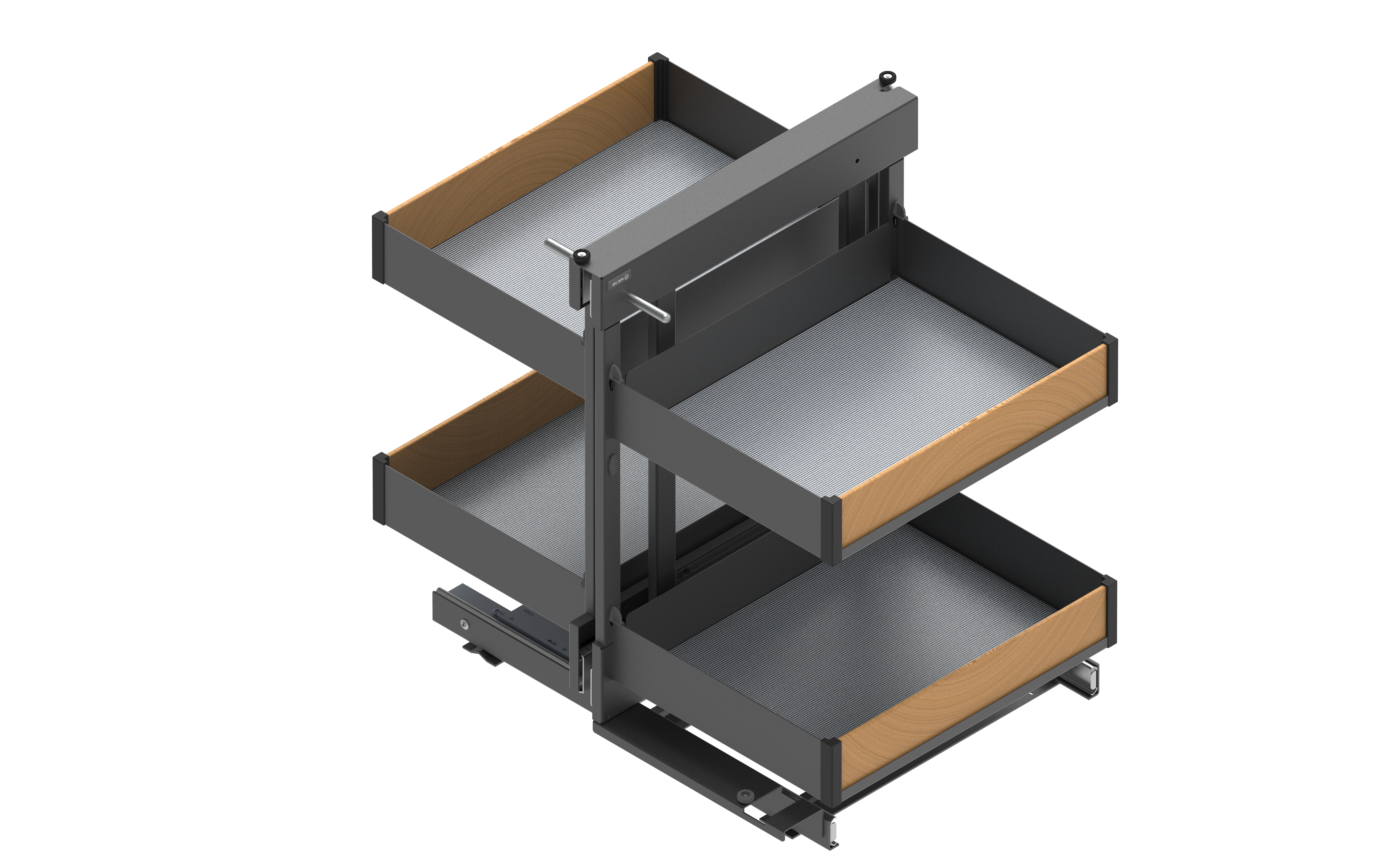 Kosz cargo Maxima Puro Corner Comfort 100 cm prawy czarny Rejs