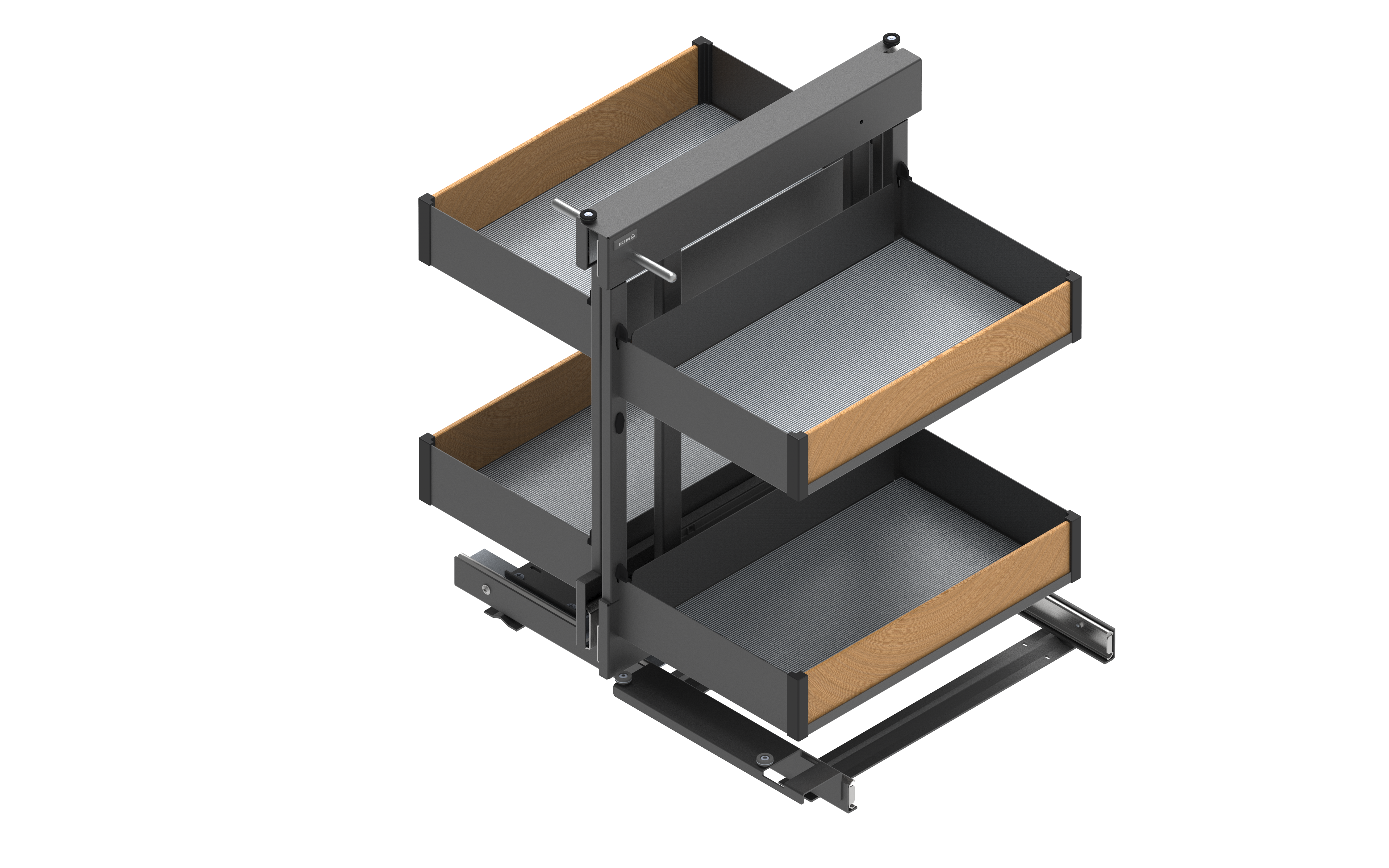 Kosz cargo Maxima Puro Corner Comfort 80 cm prawy czarny Rejs