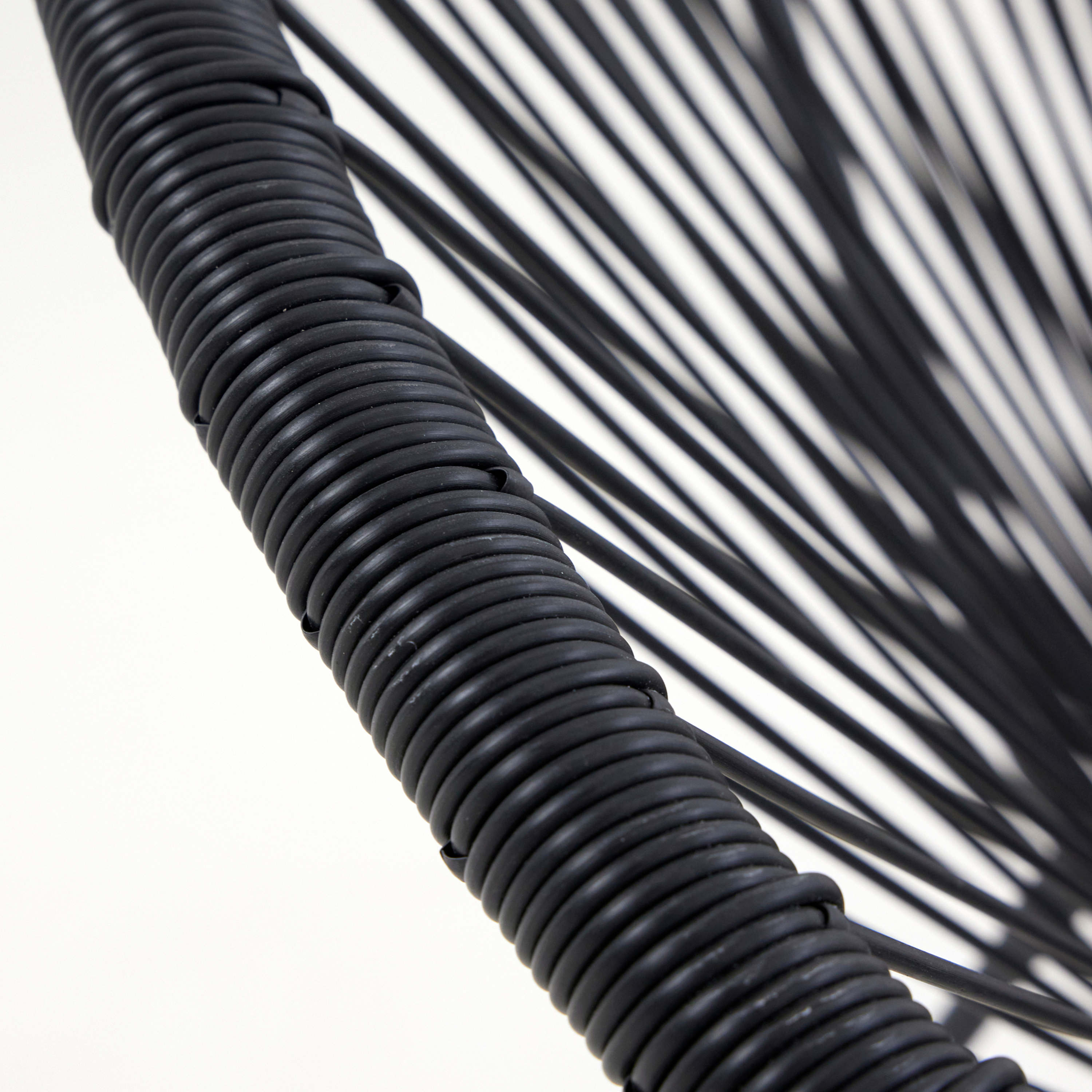 Fauteuil de jardin ACAPULCO en acier et résine gris anthracite - 4