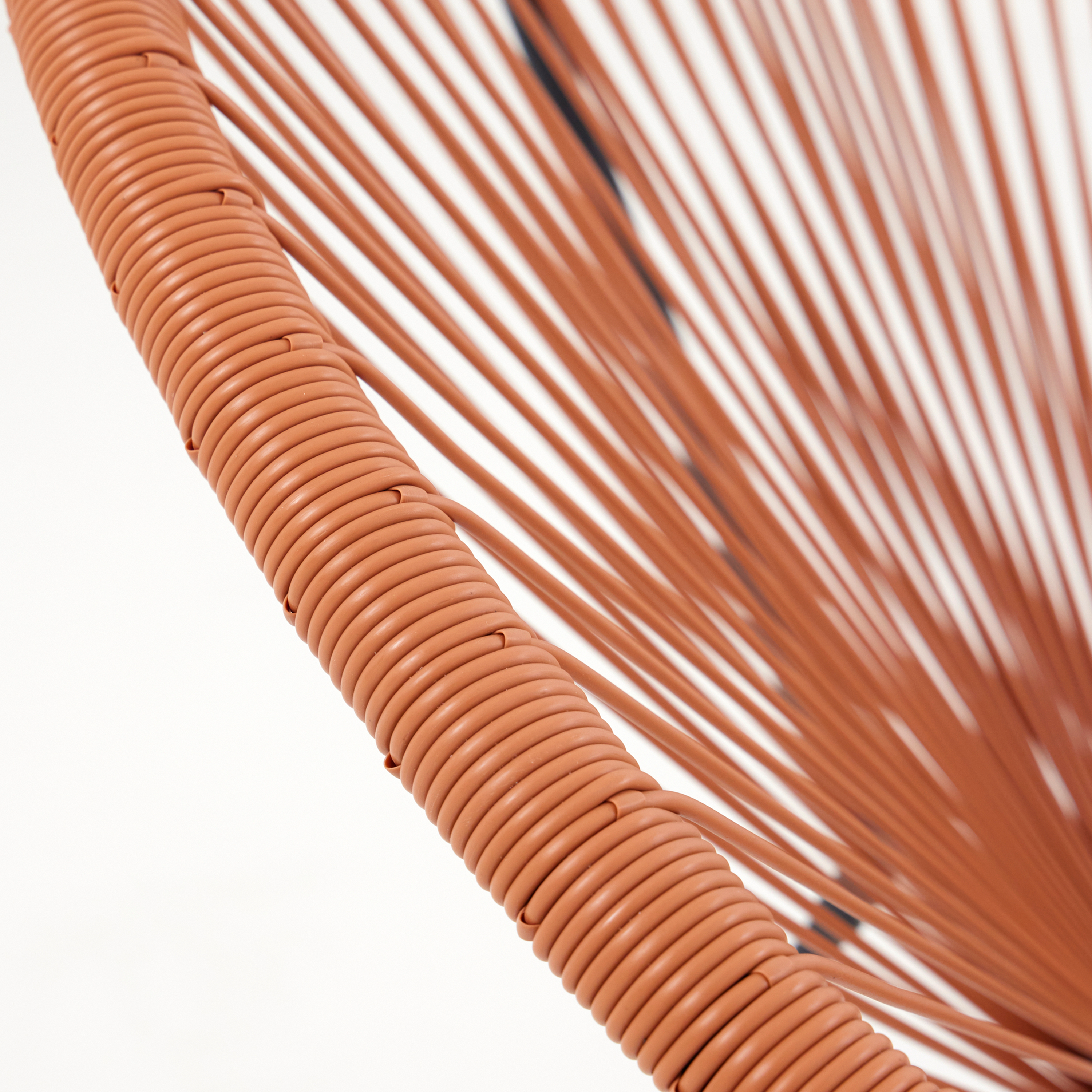 Fauteuil de jardin ACAPULCO en acier et résine terracotta - 8