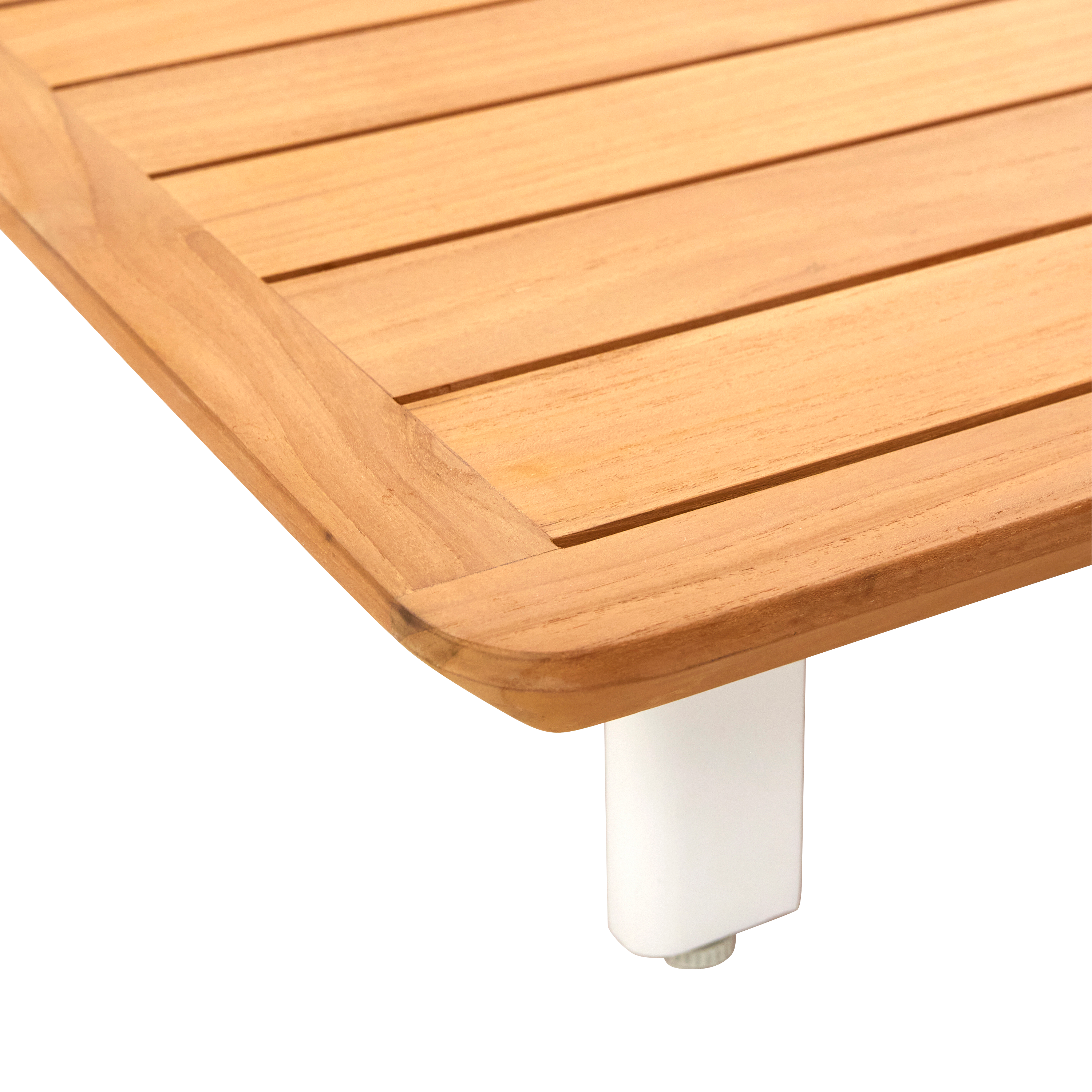 Table basse en aluminium et teck NATERIAL Duna - 11