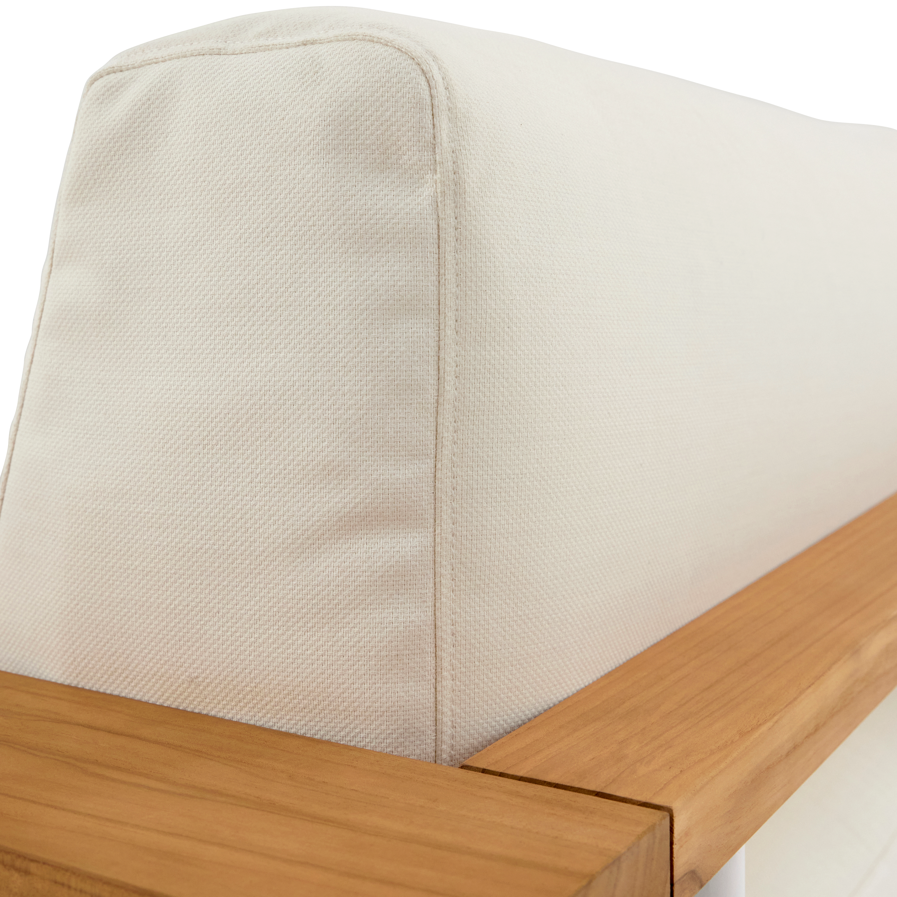 Canapé 2 places NATERIAL Duna en aluminium et teck - 10