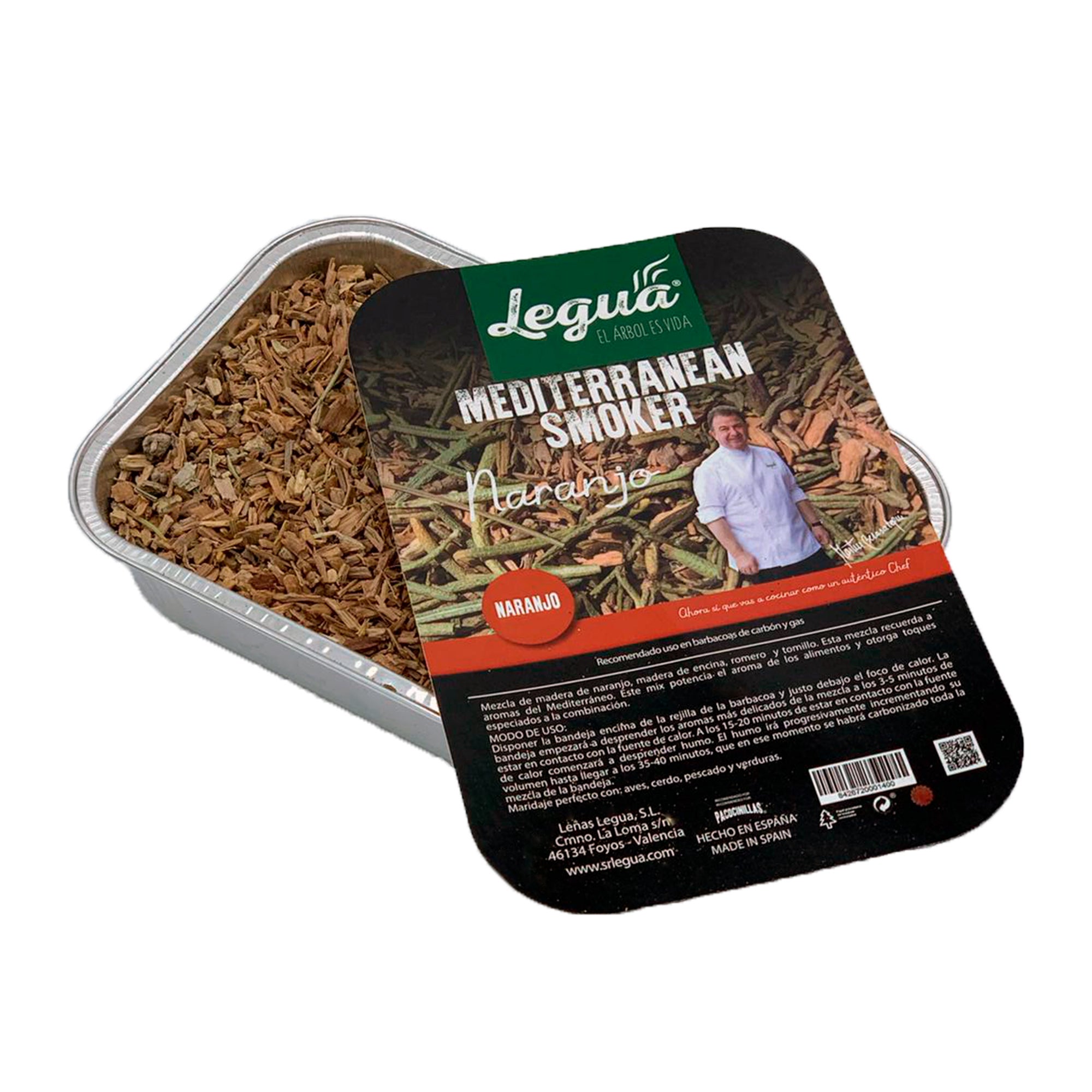 Mezcla de madera para ahumar mediterranean smoker naranjo
