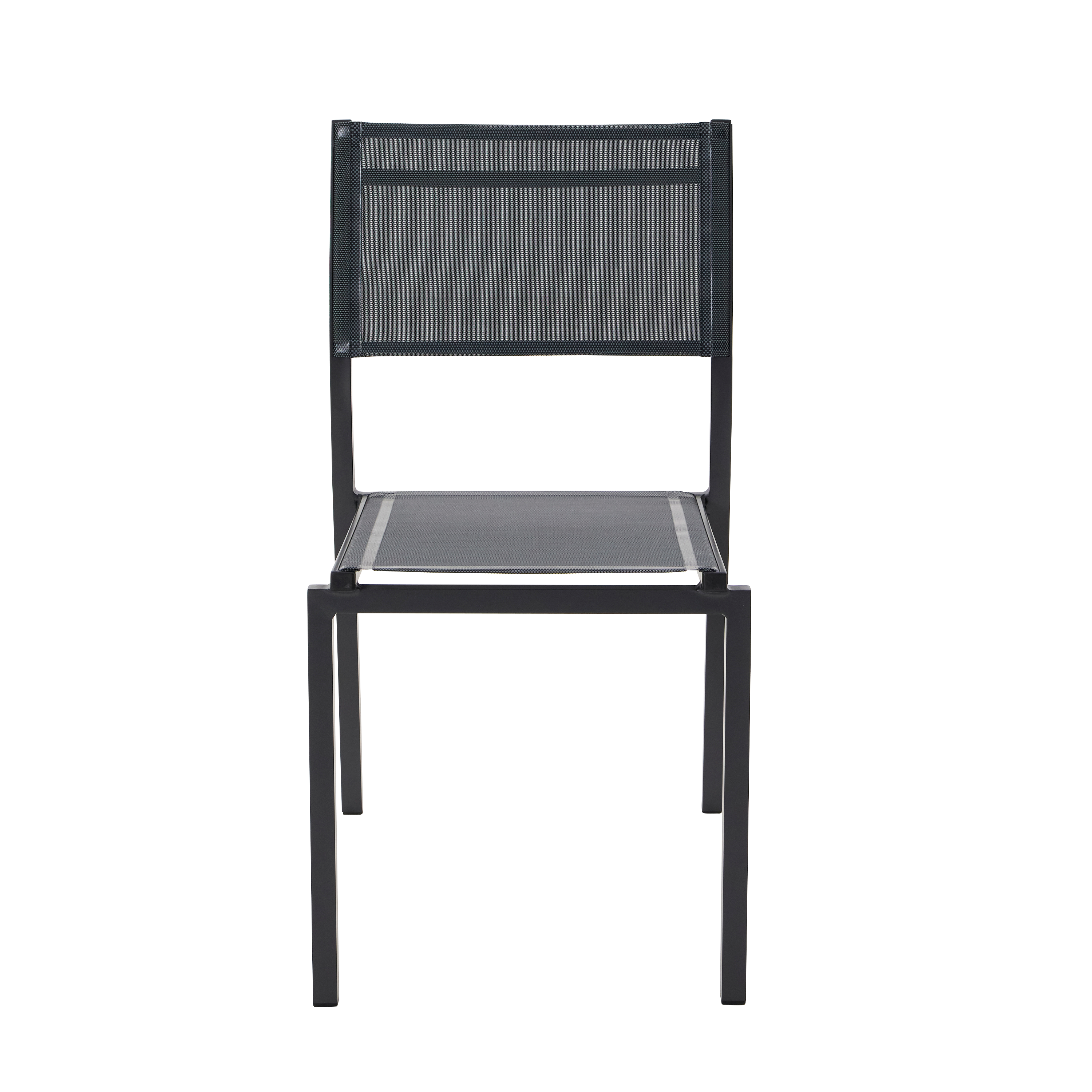 Chaise de jardin NATERIAL Lyra beta gris anthracite - 9