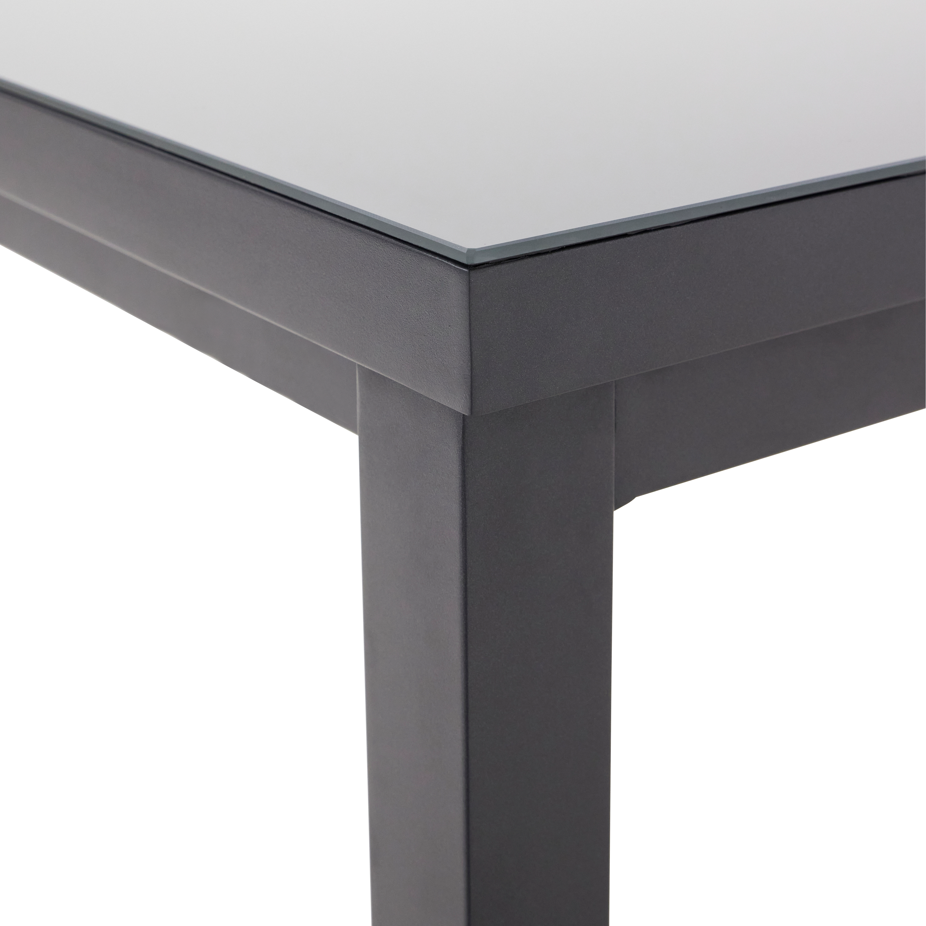 Stół ogrodowy rozkładany Sanibel 180/240x100 cm aluminiowy szary - 12