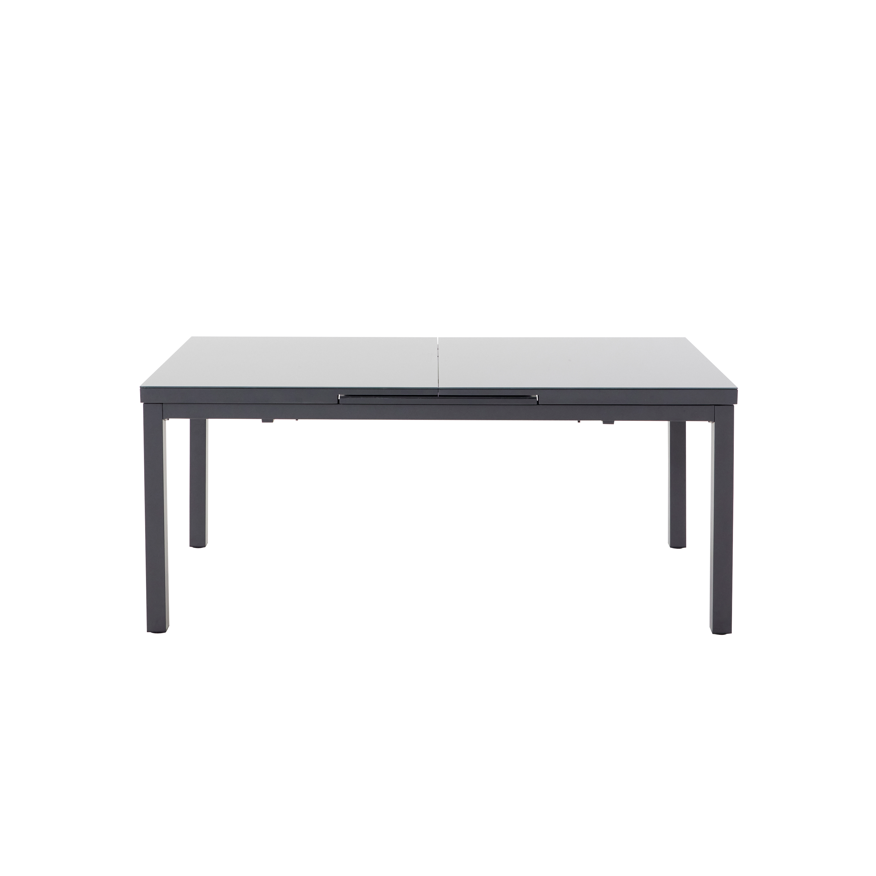Stół ogrodowy rozkładany Sanibel 180/240x100 cm aluminiowy szary - 8