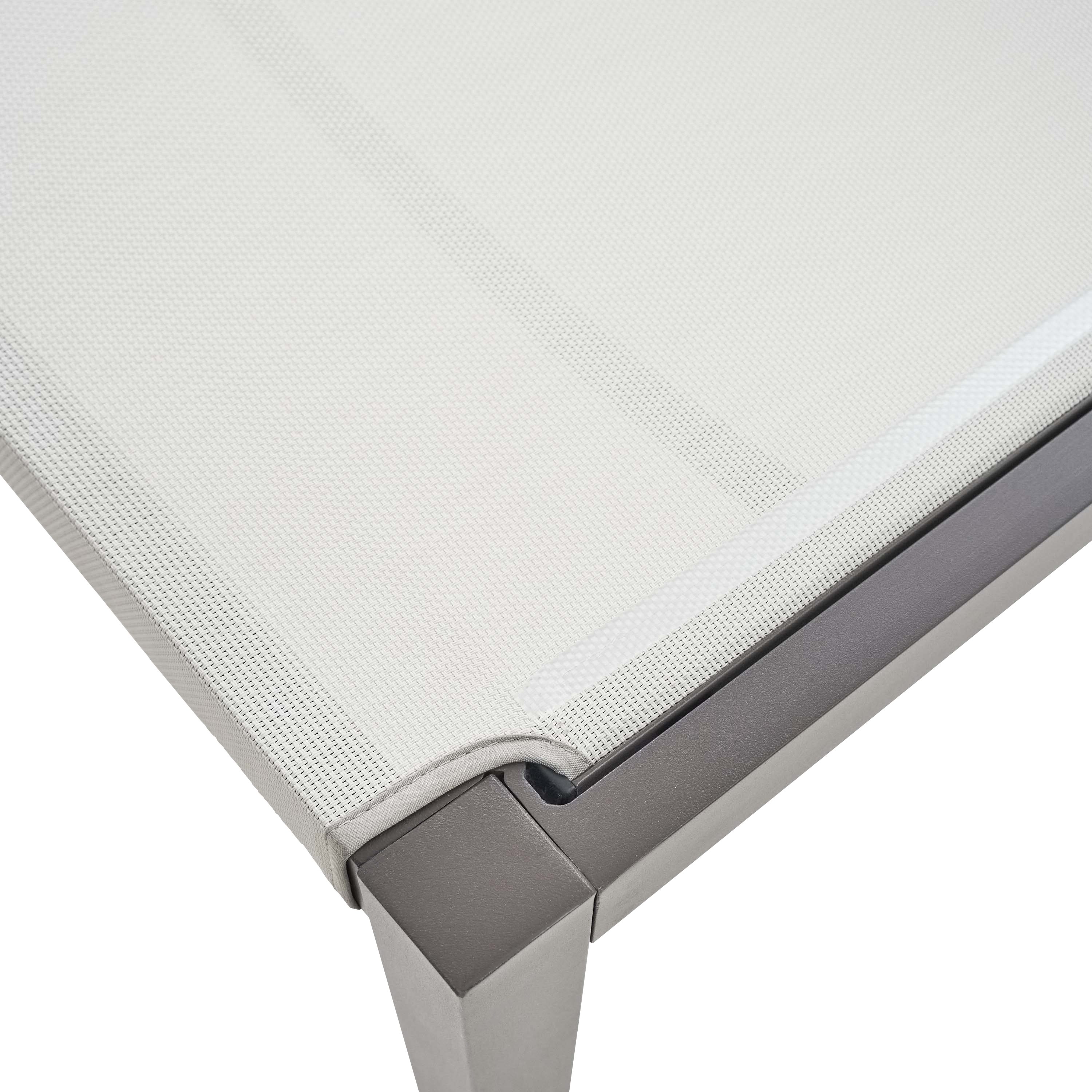 Espreguiçadeira alumínio e textileno moka Naterial Lyra Beta - 6