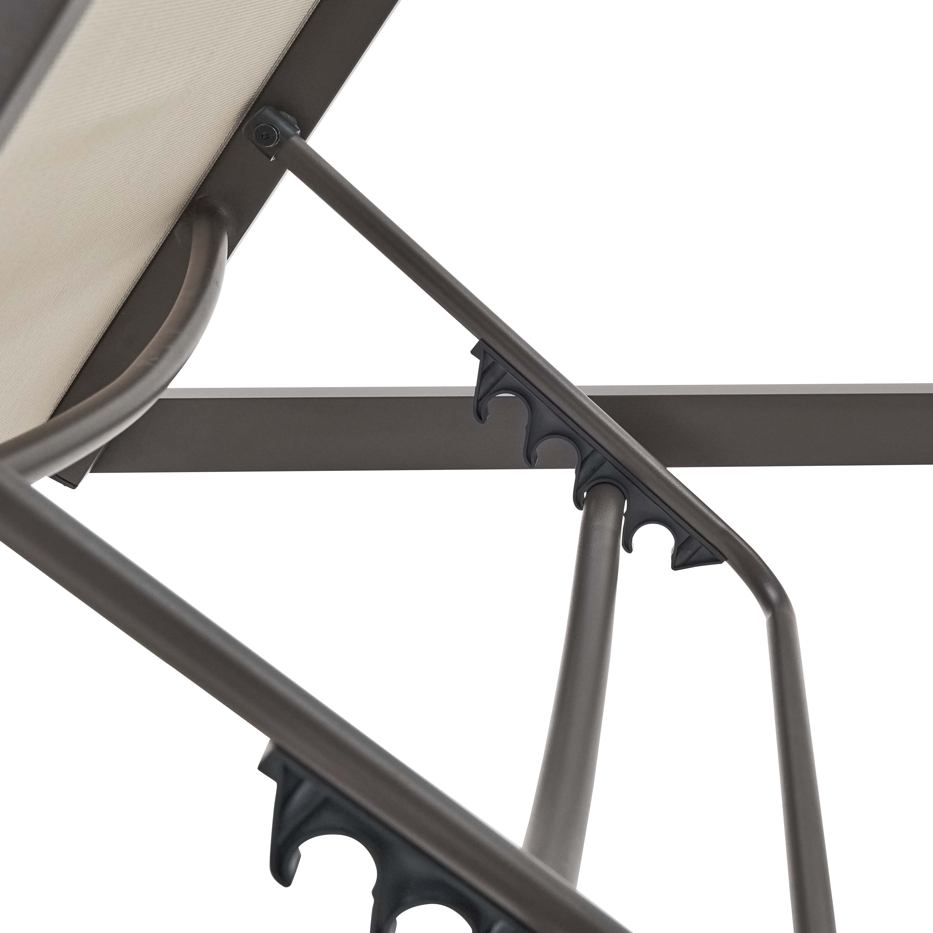 Espreguiçadeira alumínio e textileno moka Naterial Lyra Beta - 11