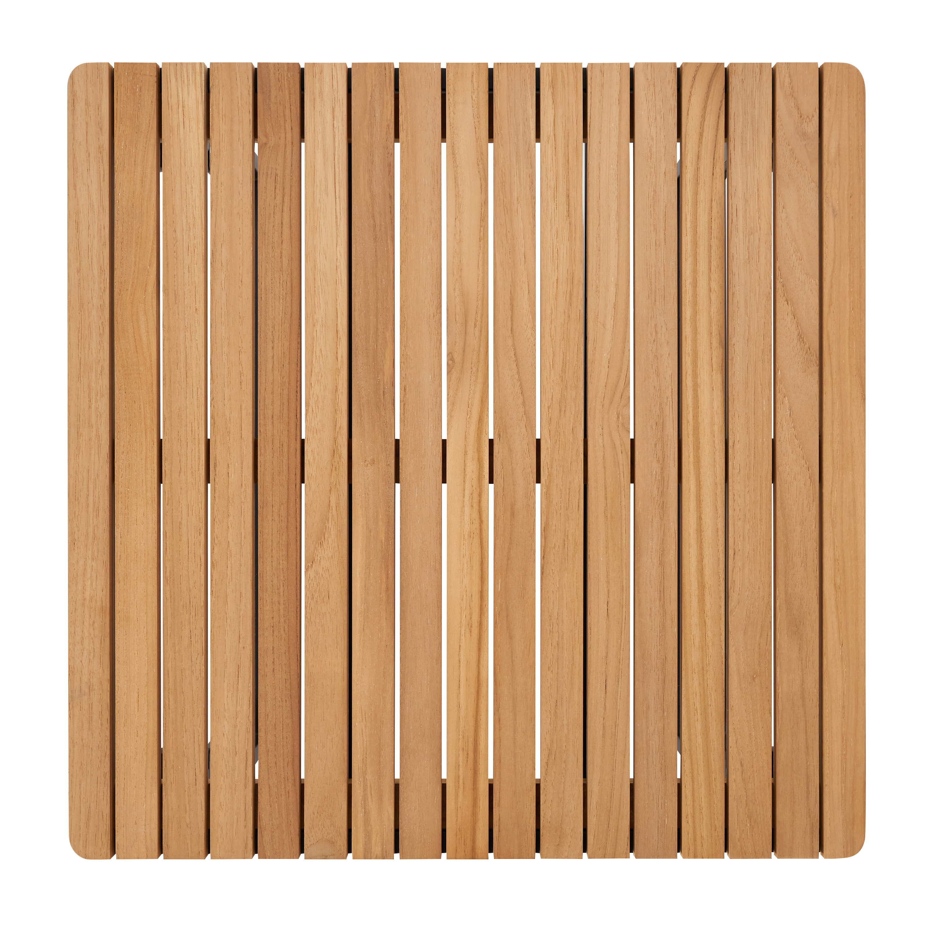 Table basse en aluminium et teck gris anthracite 70x70 cm Persea NATERIAL - 9