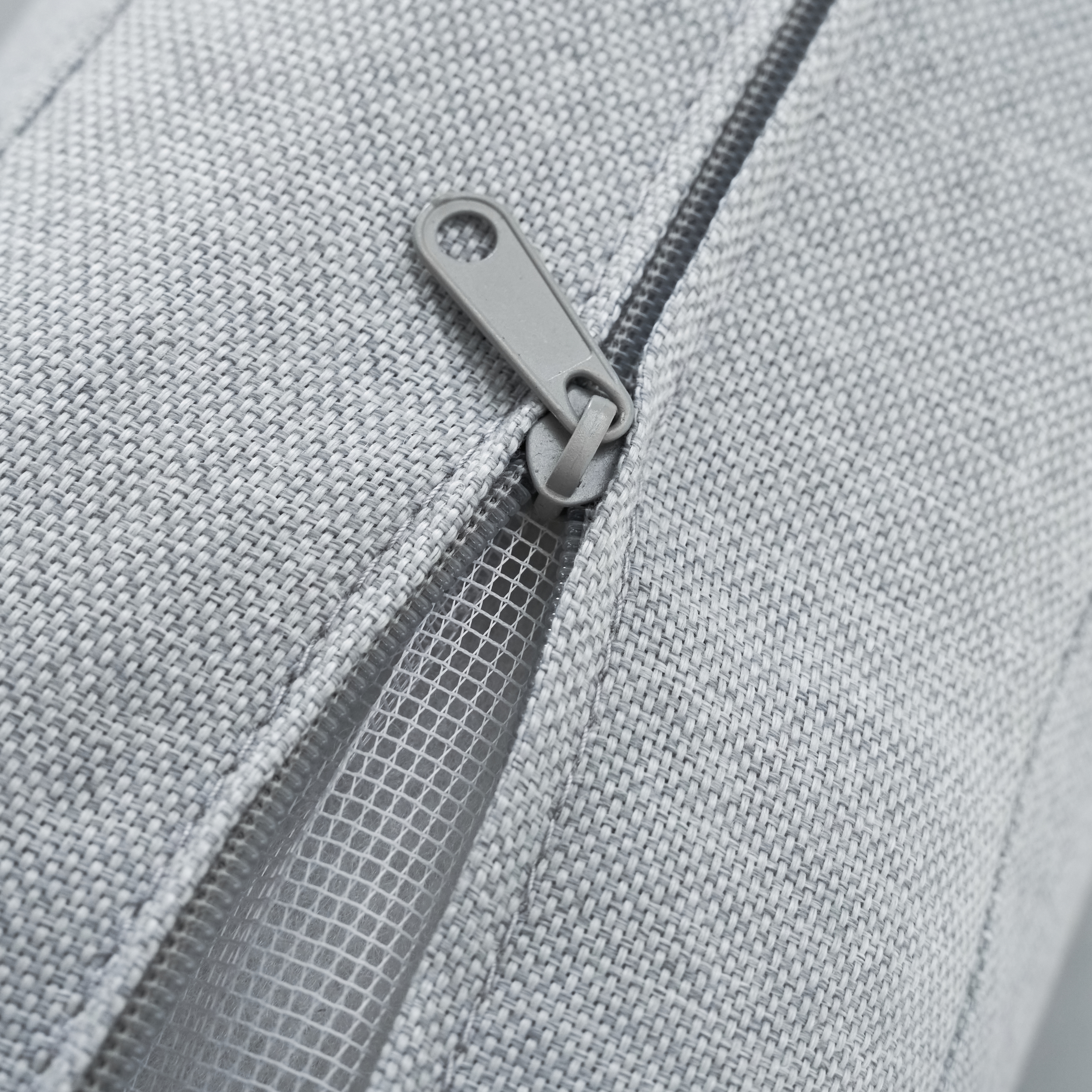 Salotto da giardino per 4 persone bianco Lyra NATERIAL con cuscini in poliestere beige - 16