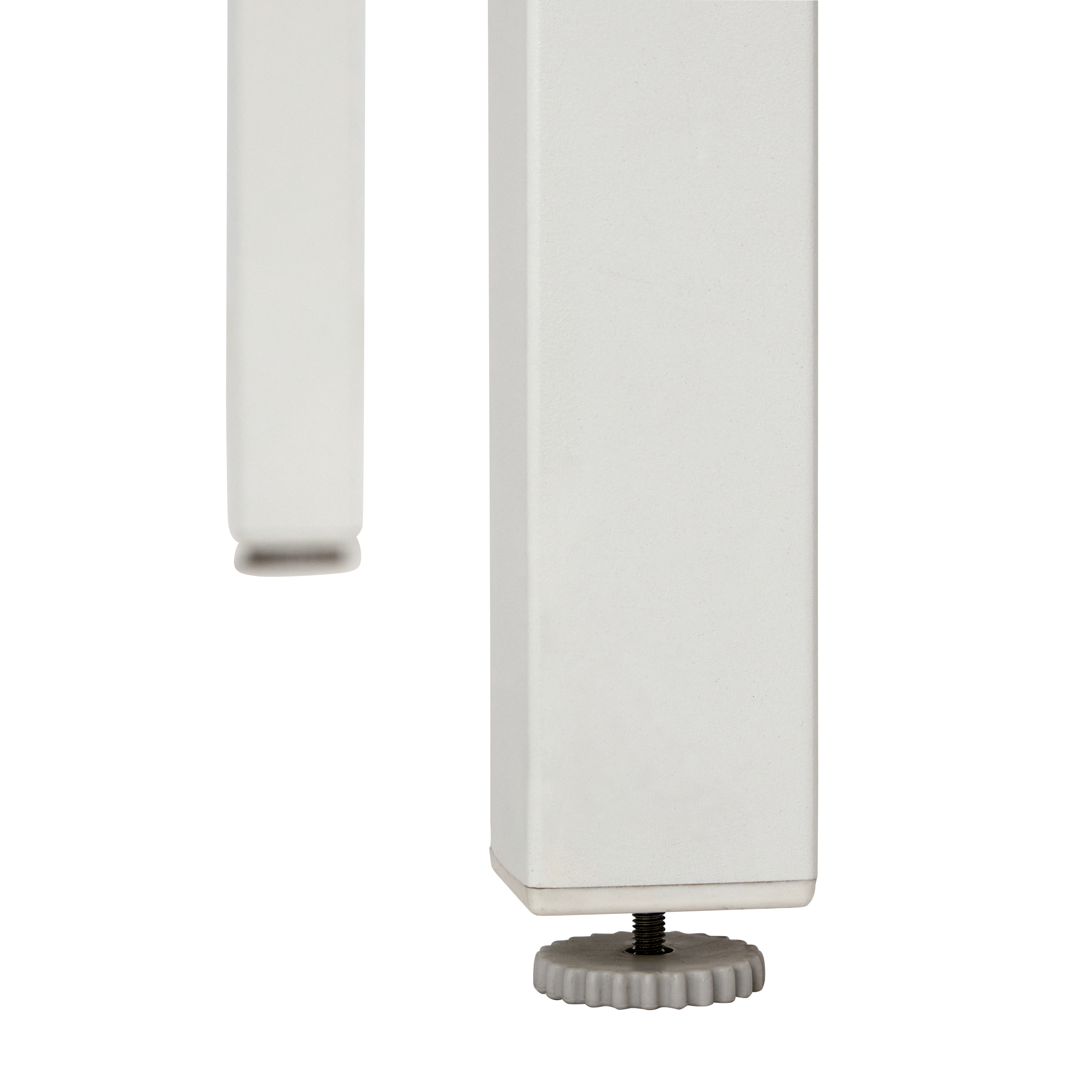 Mesa de refeição de alumínio com tampo em vidro 90x90 cm branco Naterial Lyra - 5