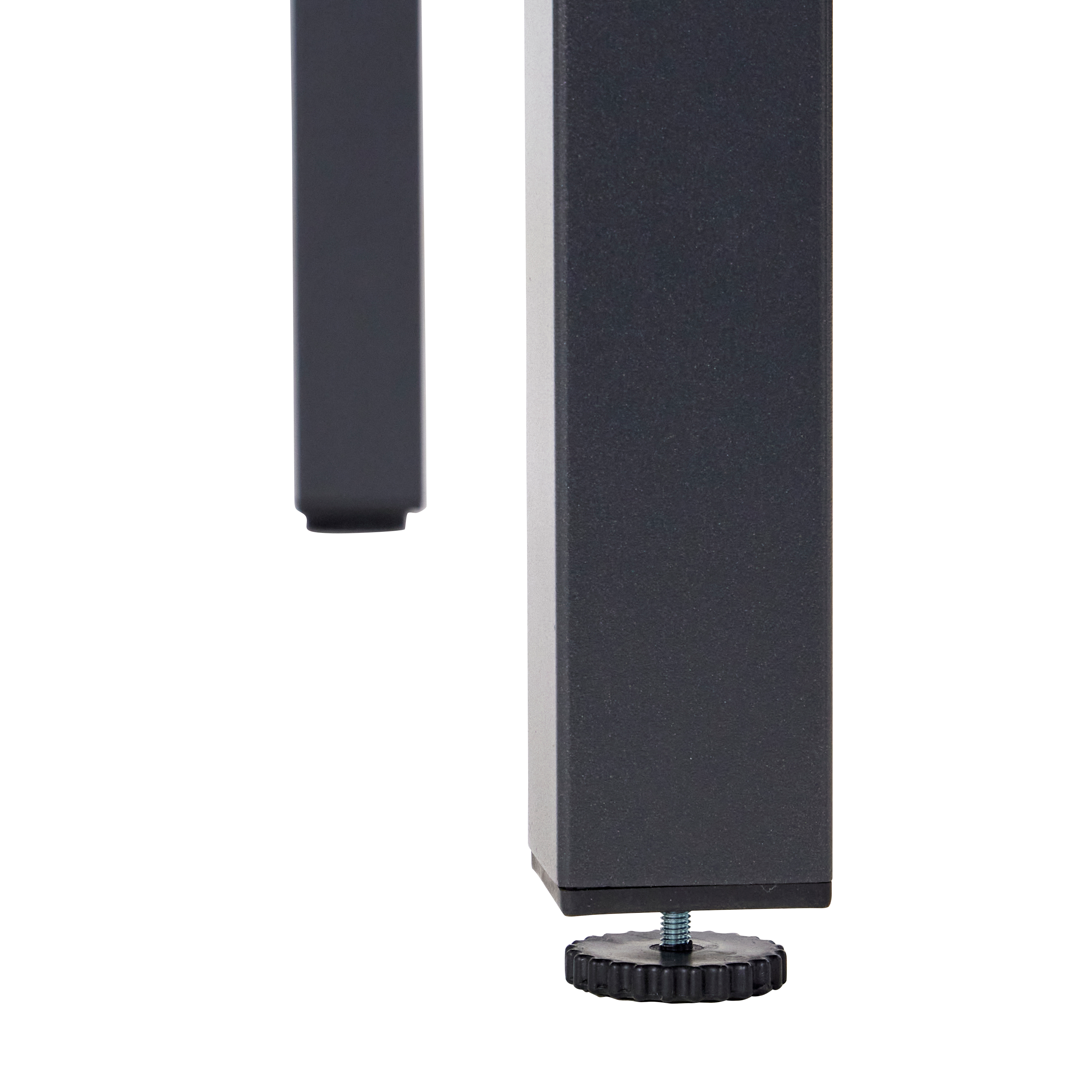 Tavolo da pranzo per giardino Lyra NATERIAL in alluminio con piano in vetro grigio per 4 persone 90x90cm - 5