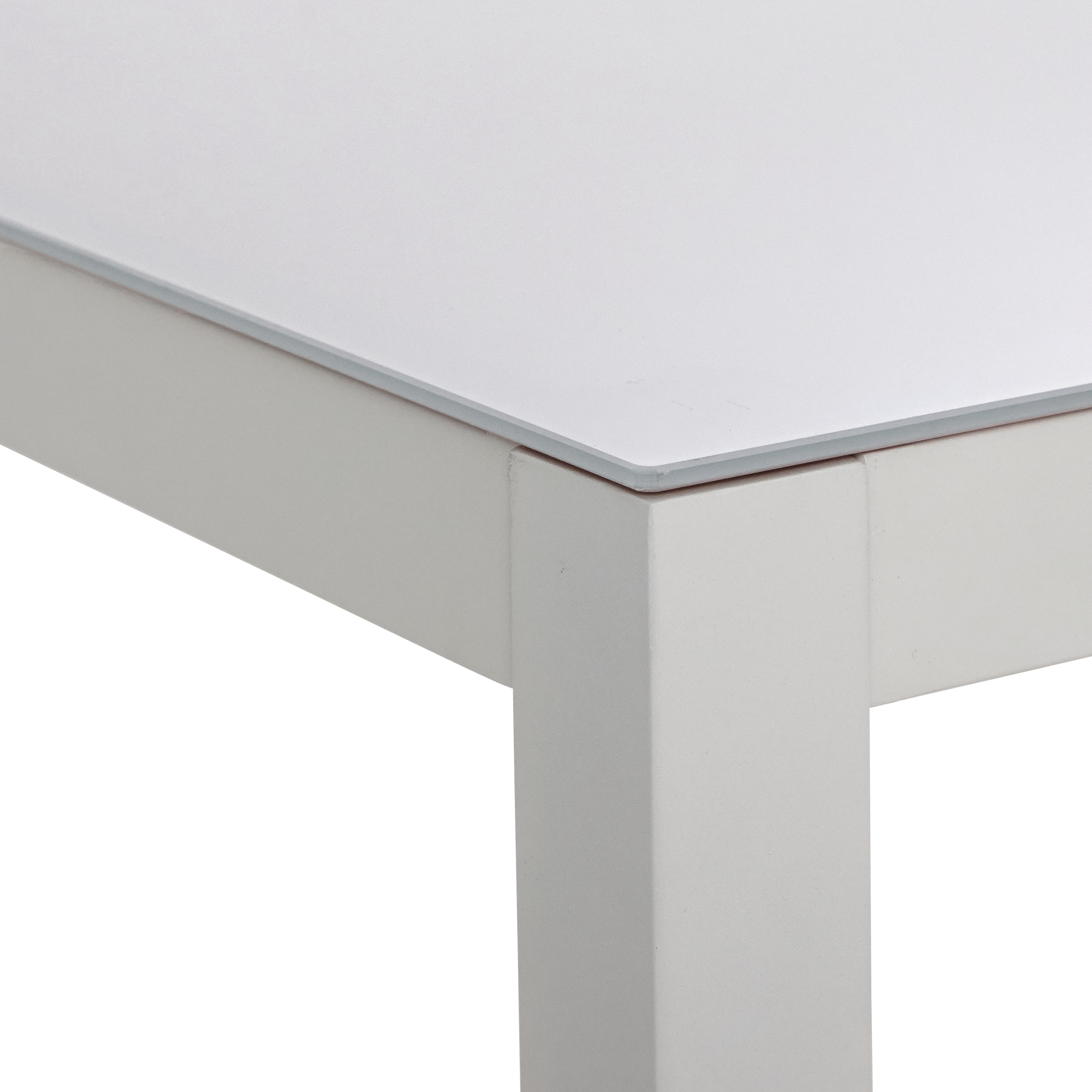 Mesa de jardín de comedor de aluminio Lyra gris de 90x75x90 cm - 5