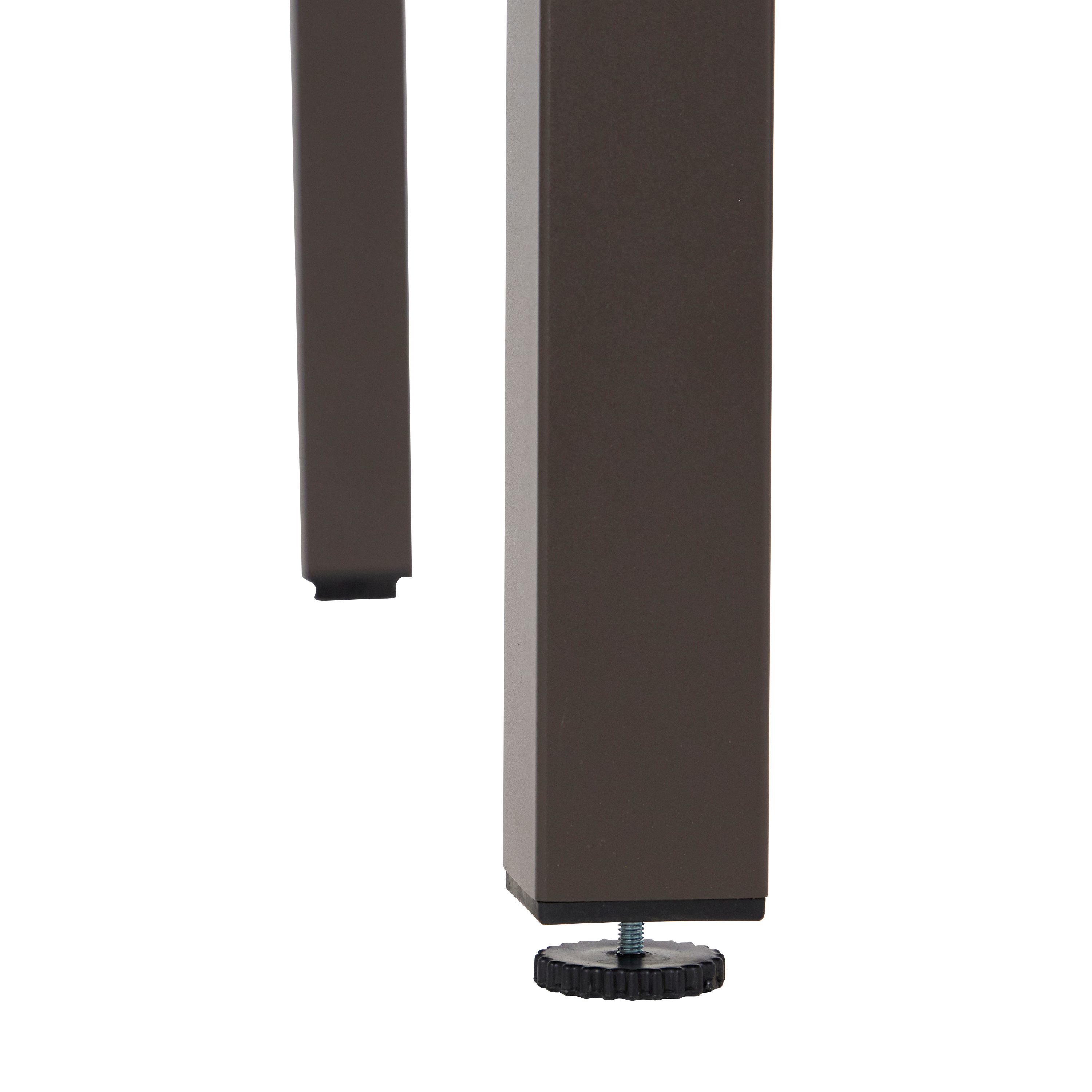 Tavolo da pranzo per giardino Lyra NATERIAL in alluminio con piano in vetro beige per 4 persone 90x90cm - 8