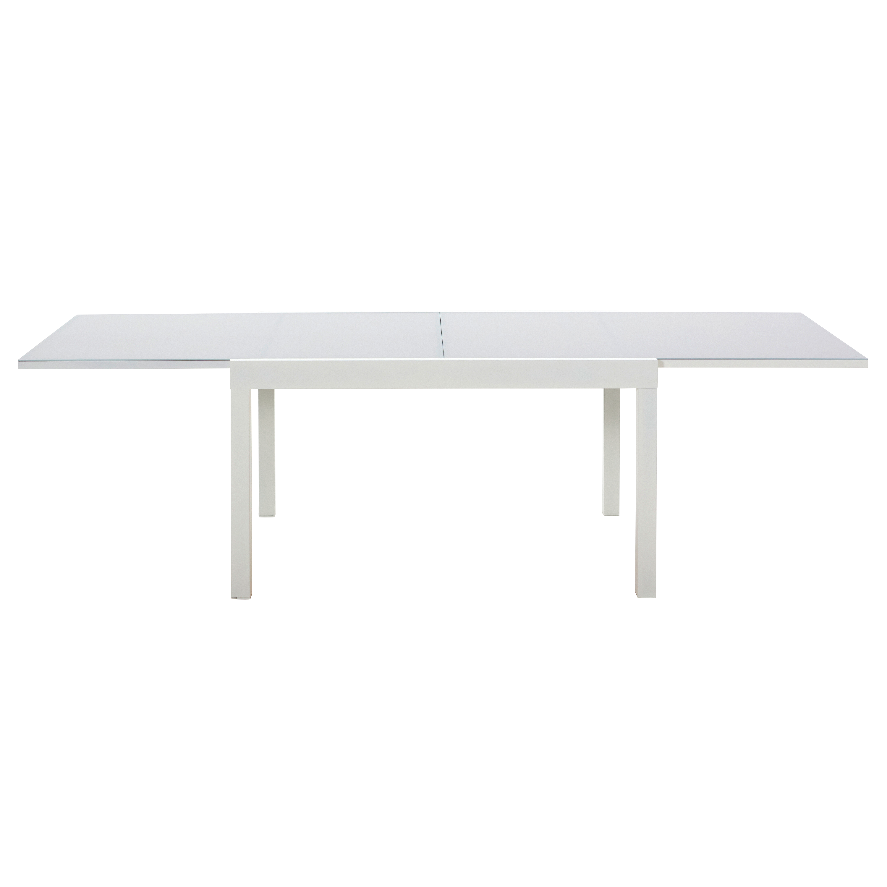 Mesa de jardín extensible de aluminio Lyra blanco de 135/270x90 cm - 4