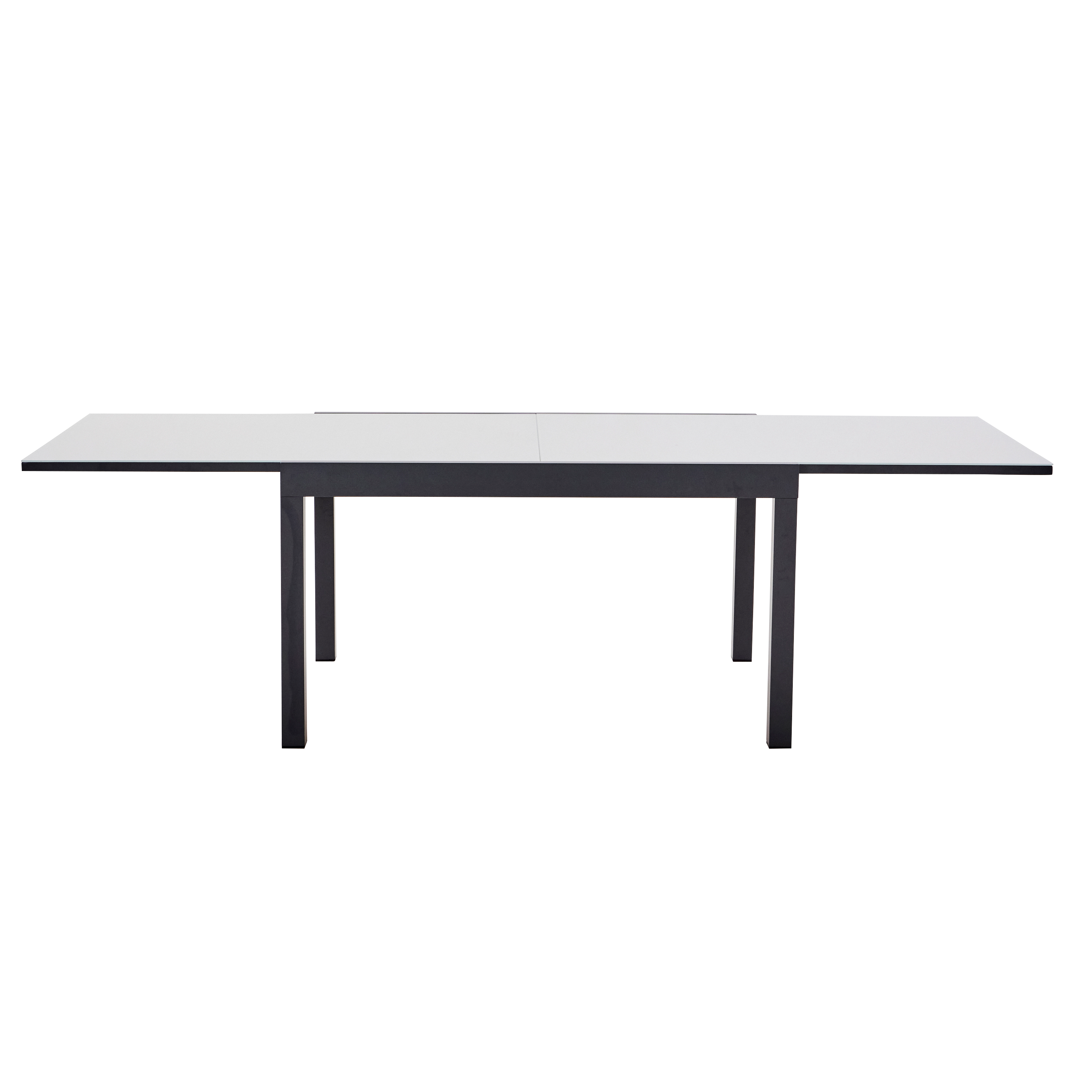 Mesa de jardín extensible de aluminio Lyra gris de 135/270x75.5 cm - 5