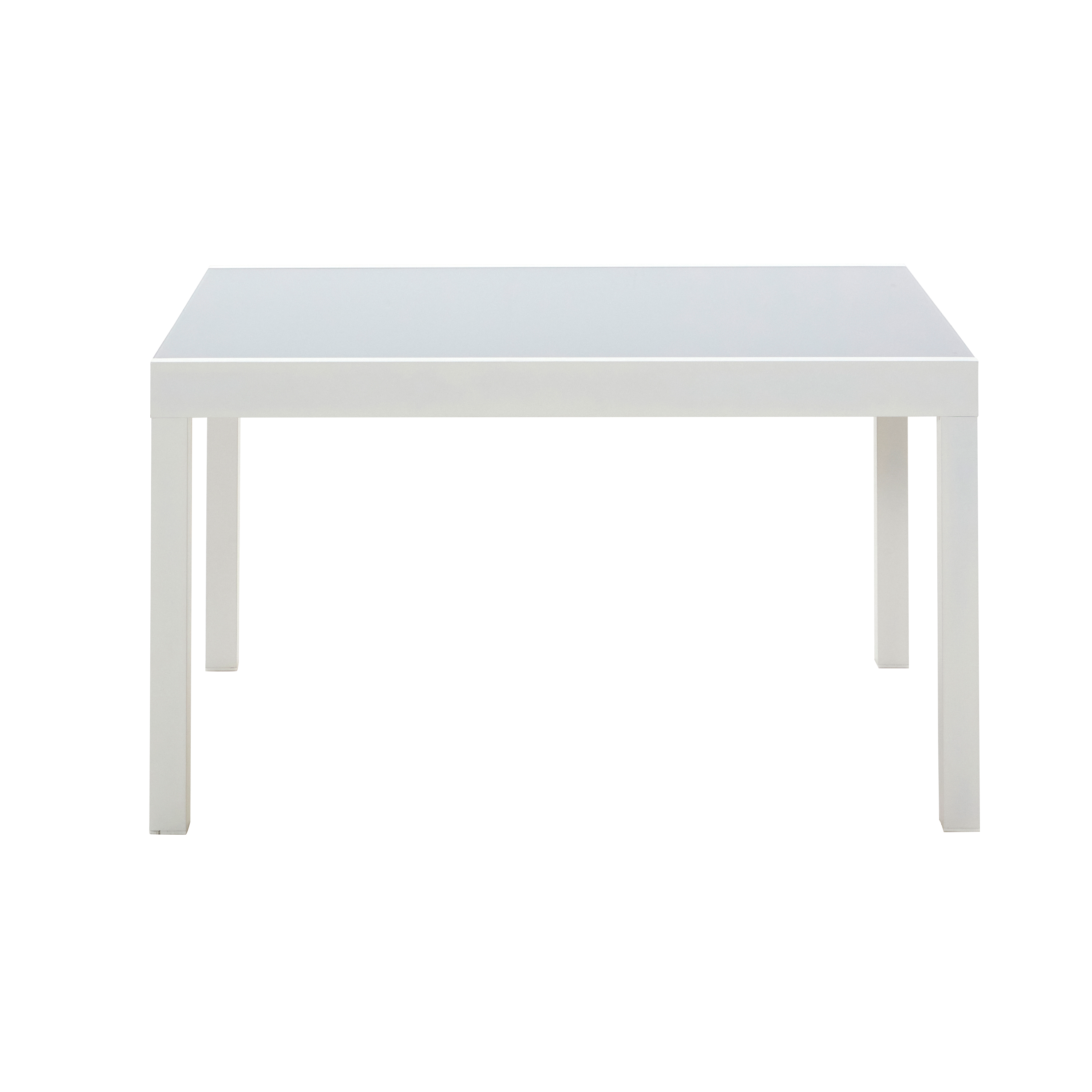 Mesa de jardín extensible de aluminio Lyra blanco de 135/270x90 cm - 5