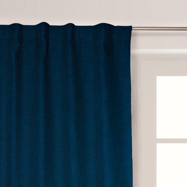 Tenda Linara 20 blu anti-rumore e termico, passanti nascosti 140x300 cm