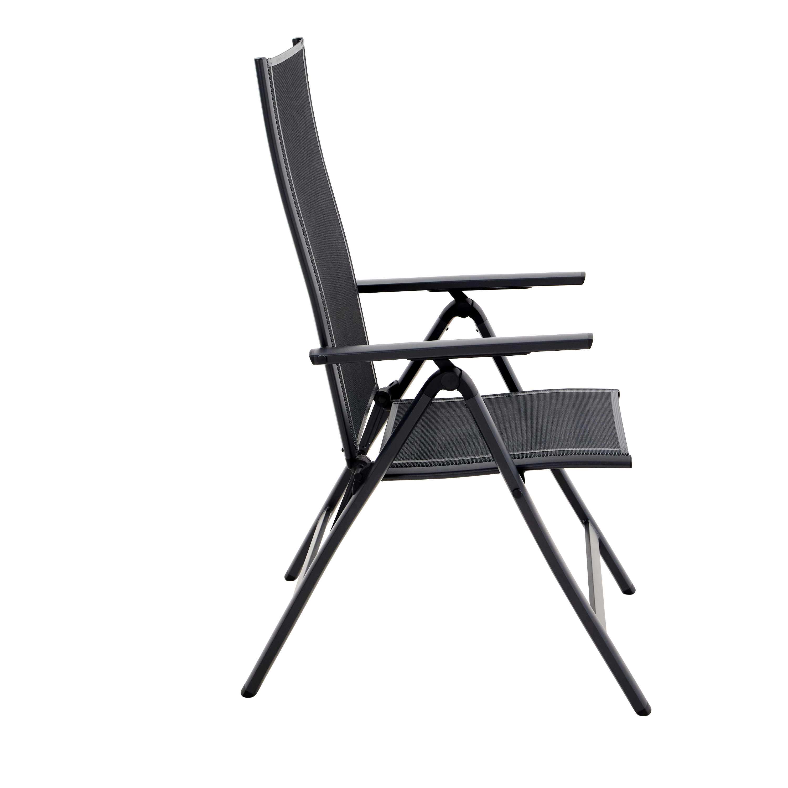 Set de 2 sillones de jardín sin cojín de aluminio Odyssea  gris - 4