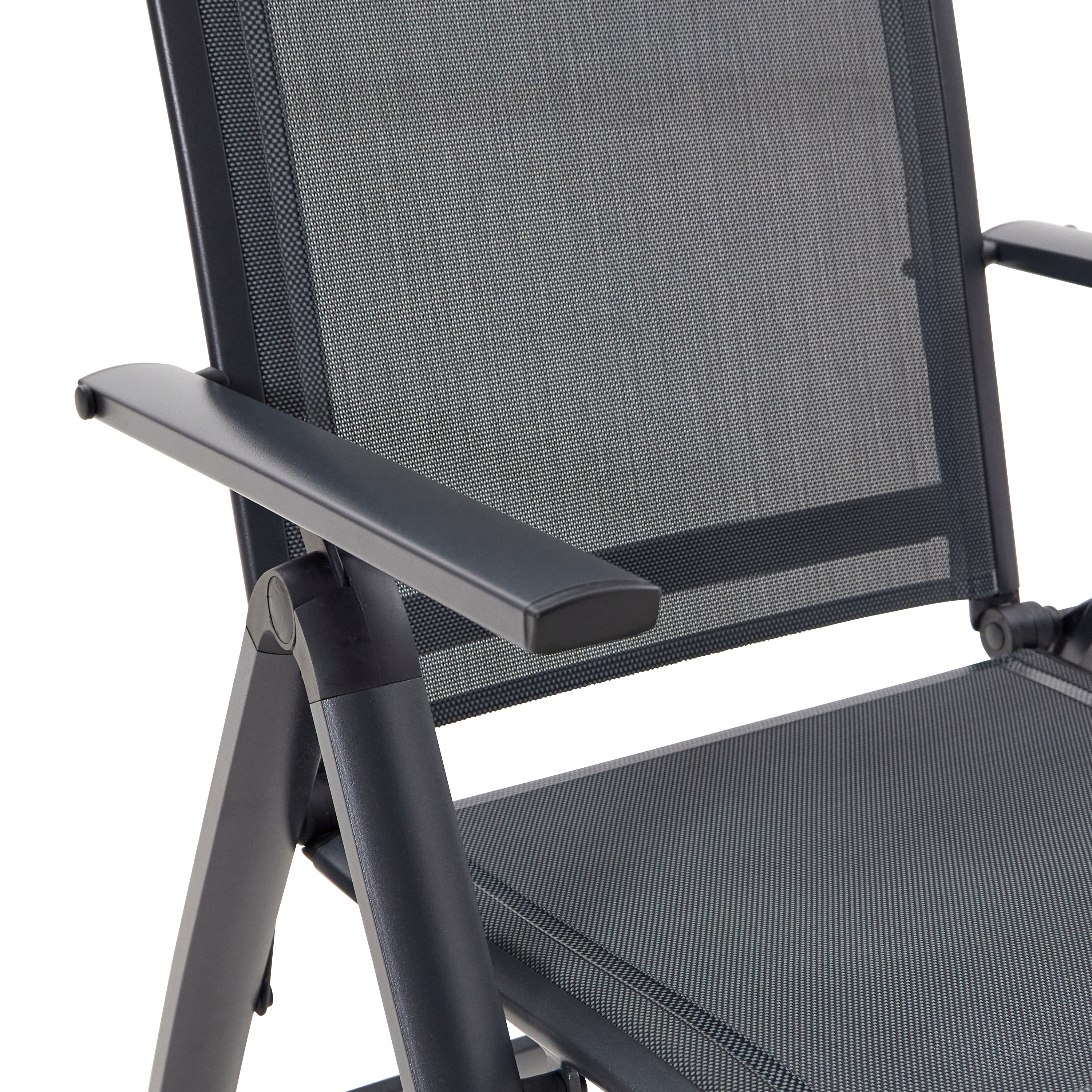 Set de 2 sillones de jardín sin cojín de aluminio Odyssea  gris - 7